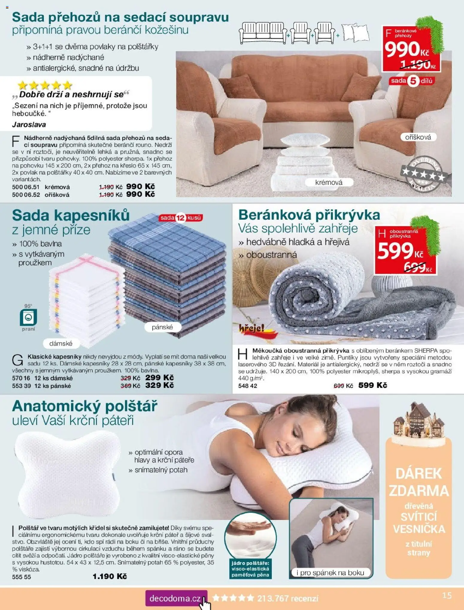 Decodoma leták od 18.11.2025 | Strana: 2 | Produkty: Polštářky, Polštáře, Přikrývka, Křeslo
