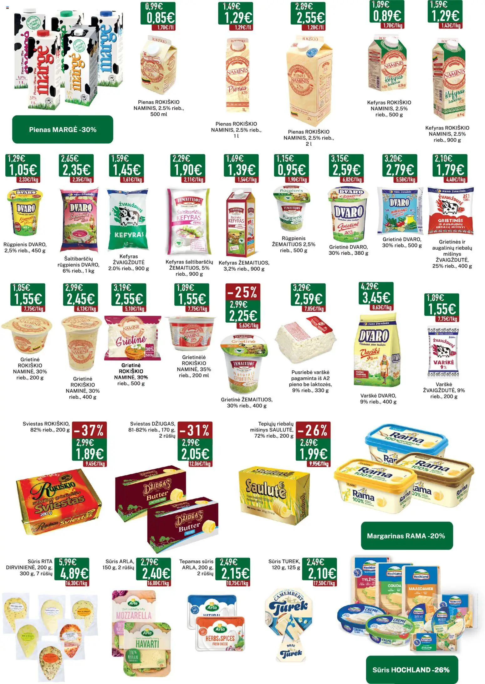 Elimart - TAU akcijos nuo 07.04.2026 | Puslapis: 6 | Prekių: Pienas, Sūris, Varškė, Grietinė