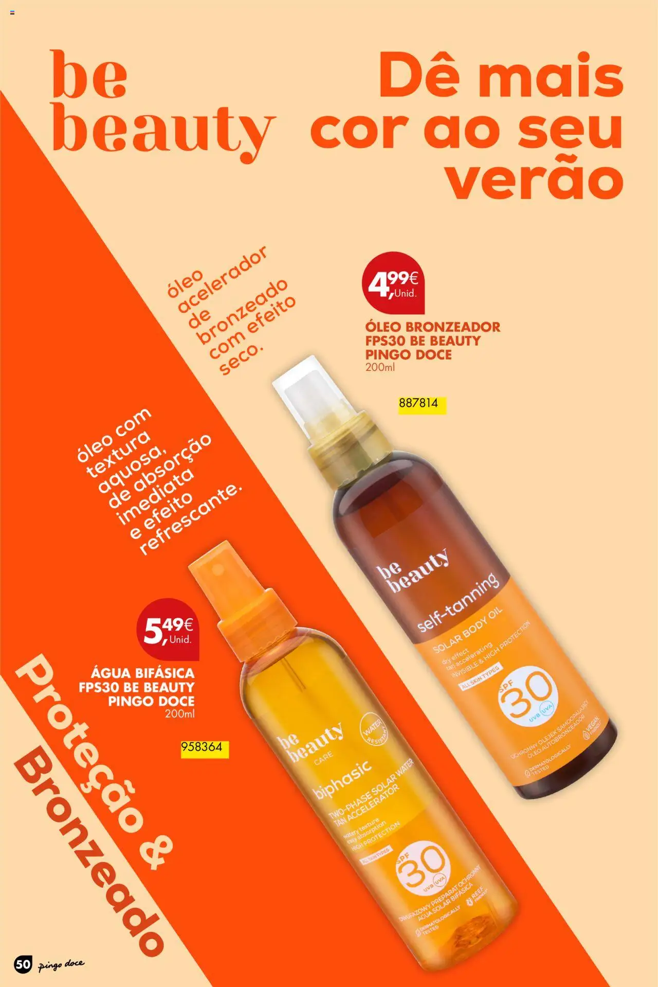 Pingo Doce - Folheto Solares │ válido de 01.04.2025 | Página: 50 | Produtos: Agua, Bronzeador, Autobronzeador, Óleo