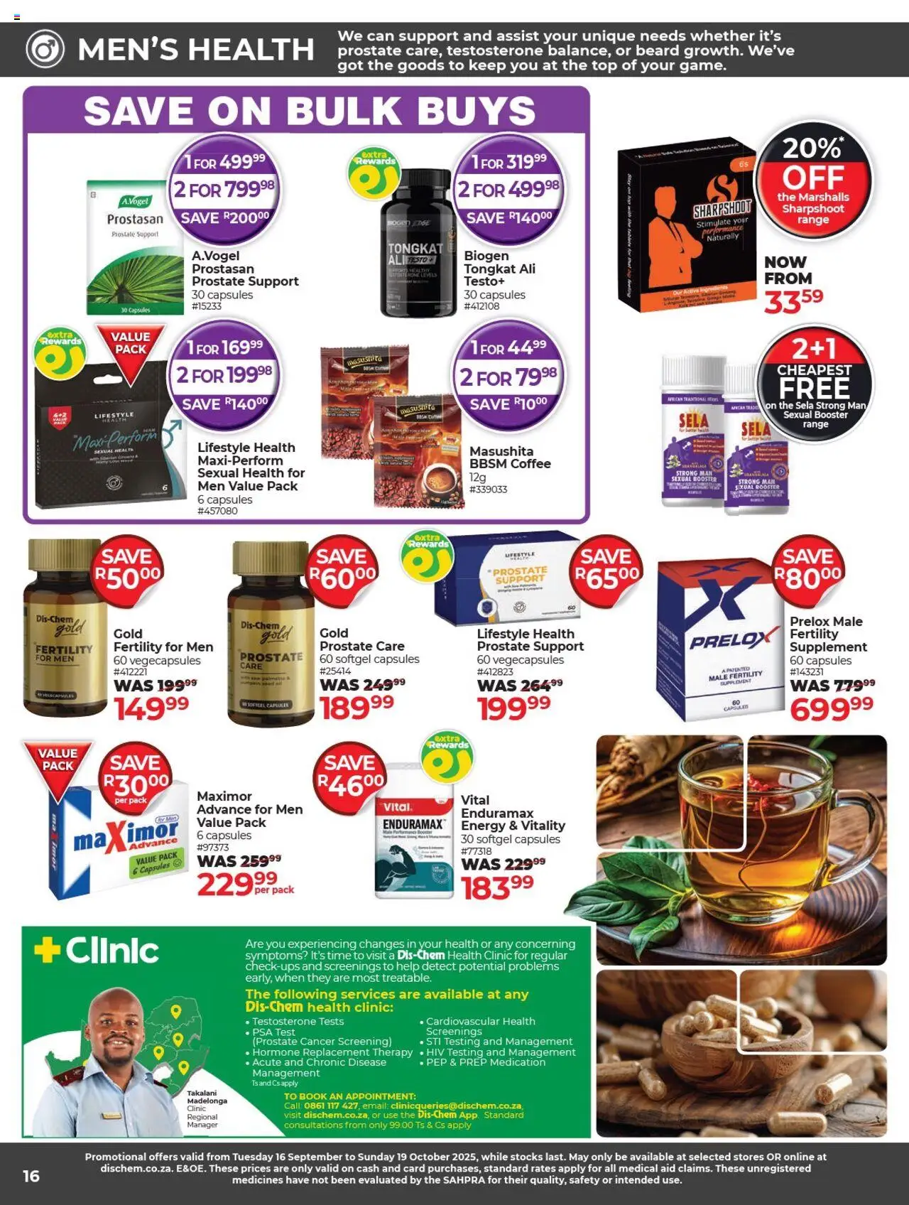 New Dis-Chem catalogue – valid from 16.09.2025 | Page: 16 | Products: Coffee