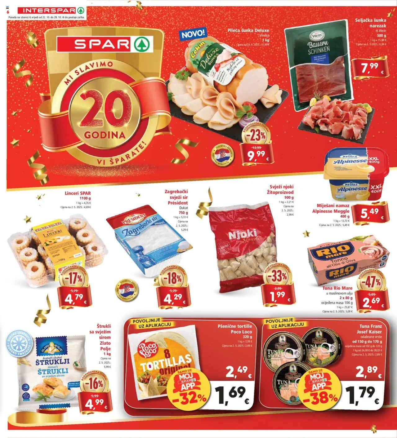 Interspar katalog | vrijedi od 22.10.2025 | Stranica: 8 | Proizvodi: Vindija, Sir, Svježi sir, Namaz