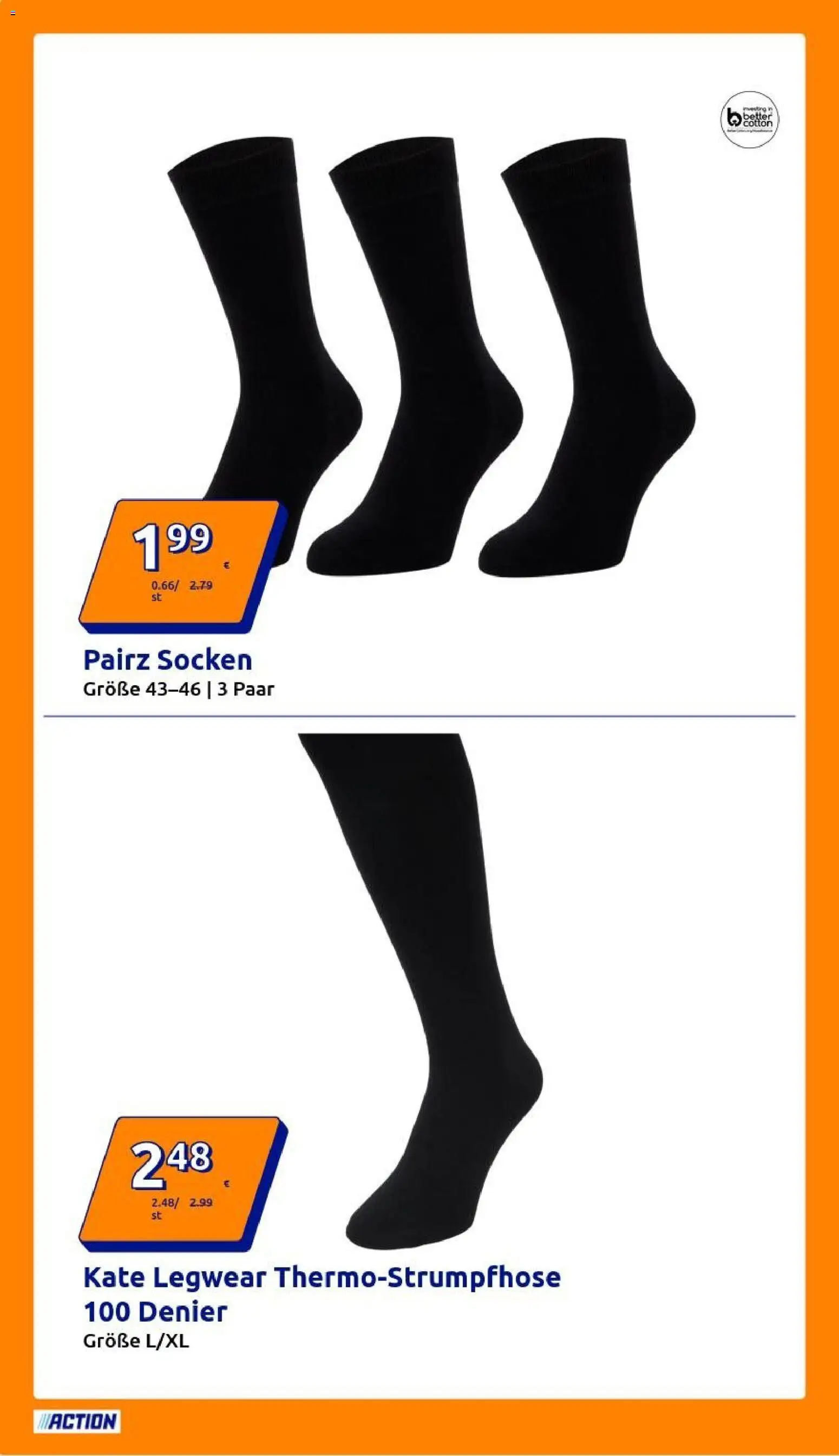 Action Flugblatt gültig ab 22.10.2025 | Seite: 2 | Produkte: Socken