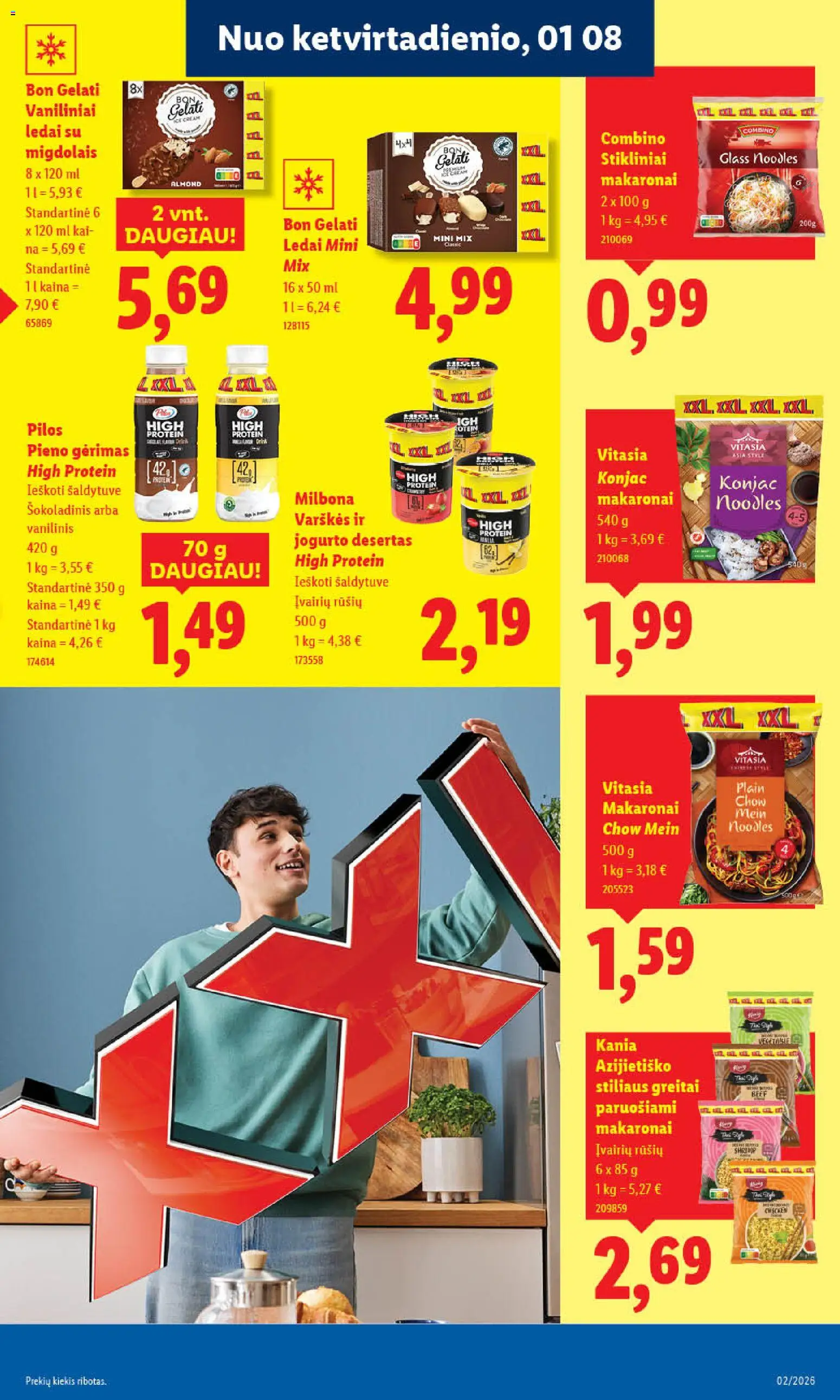 LIDL akcijos nuo 05.01.2026 | Puslapis: 27 | Prekių: Ledai, Makaronai