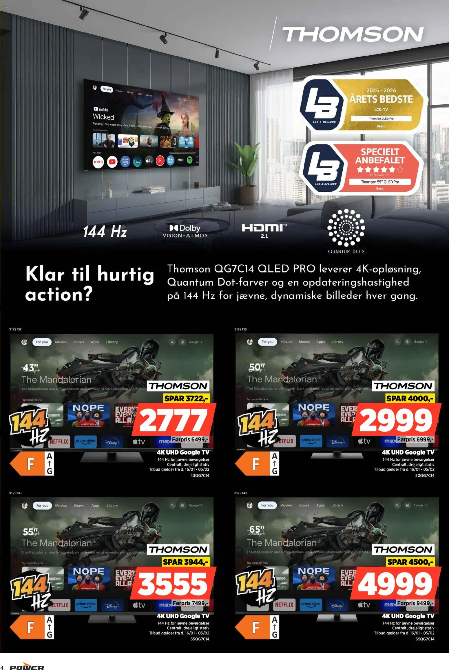 Power tilbudsavis – gyldig fra 16.01.2026 | Side: 4 | Produkter: TV, Lyd, Video