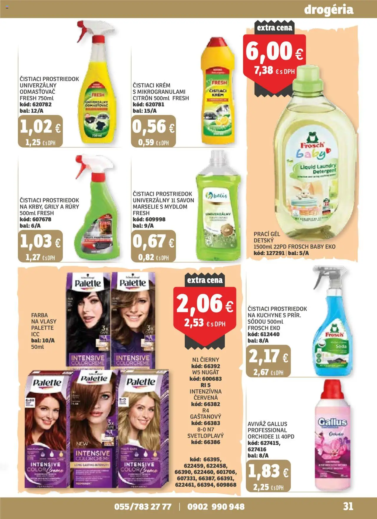Nové Labaš akcie – leták je platný od 19.09.2025 | Strana: 31 | Produkty: Aviváž, Čistiaci prostriedok, Kuchyne, Krém