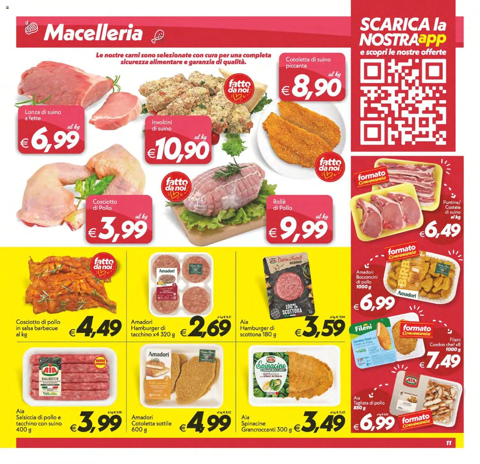 Volantino SuperConveniente del 14.11.2025 | Pagina: 11 | Prodotti: Pollo, Tacchino, Barbecue, Salsa barbecue