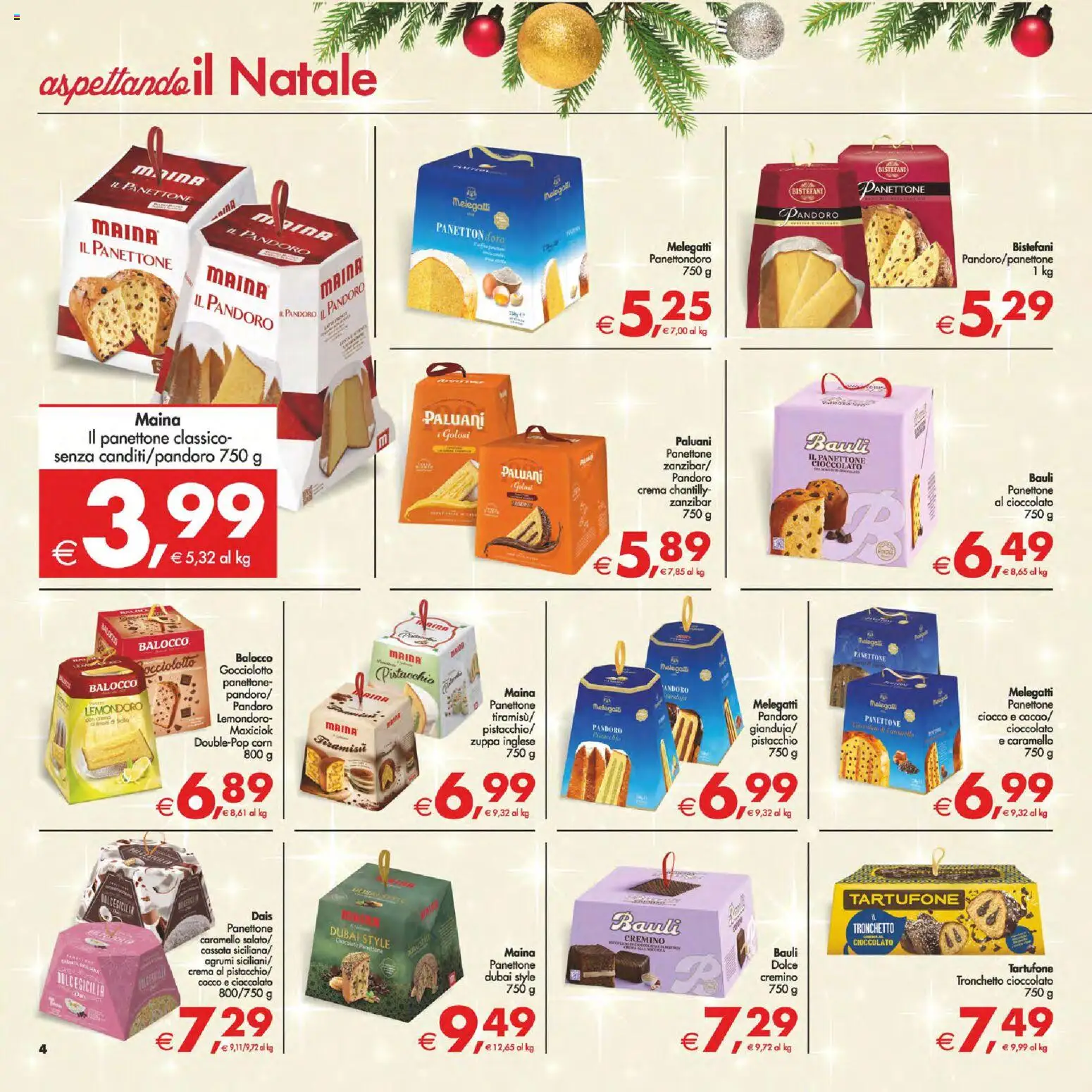 Volantino Decò del 05.12.2025 | Pagina: 4 | Prodotti: Cioccolato, Agrumi, Panettone, Cocco