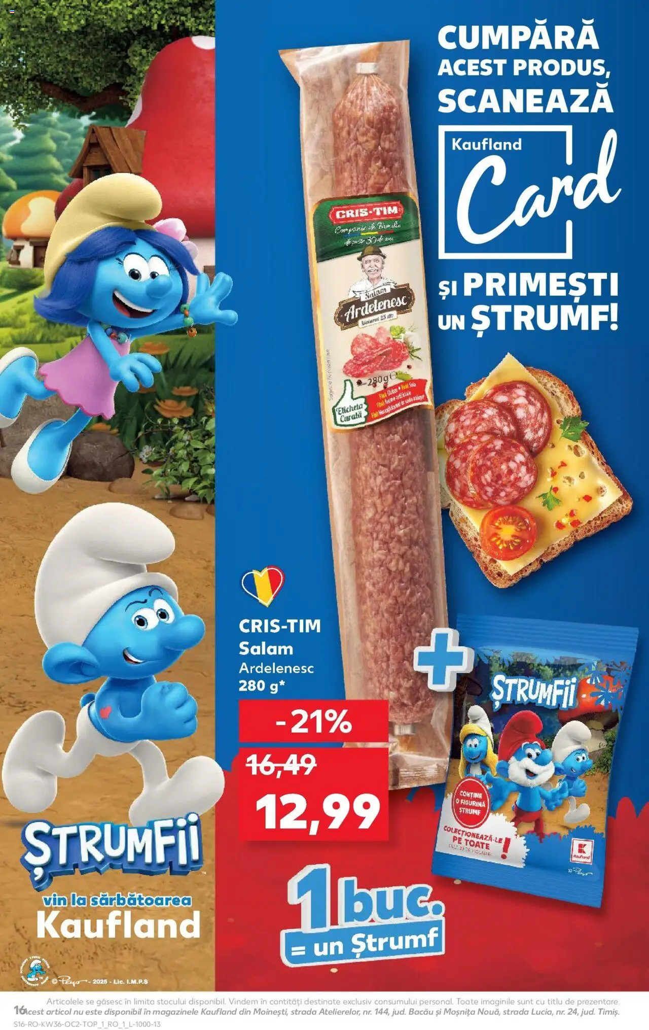 Noul catalog Kaufland – valabil de la 03.09.2025 | Pagină: 16 | Produse: Salam, Vin, Pește