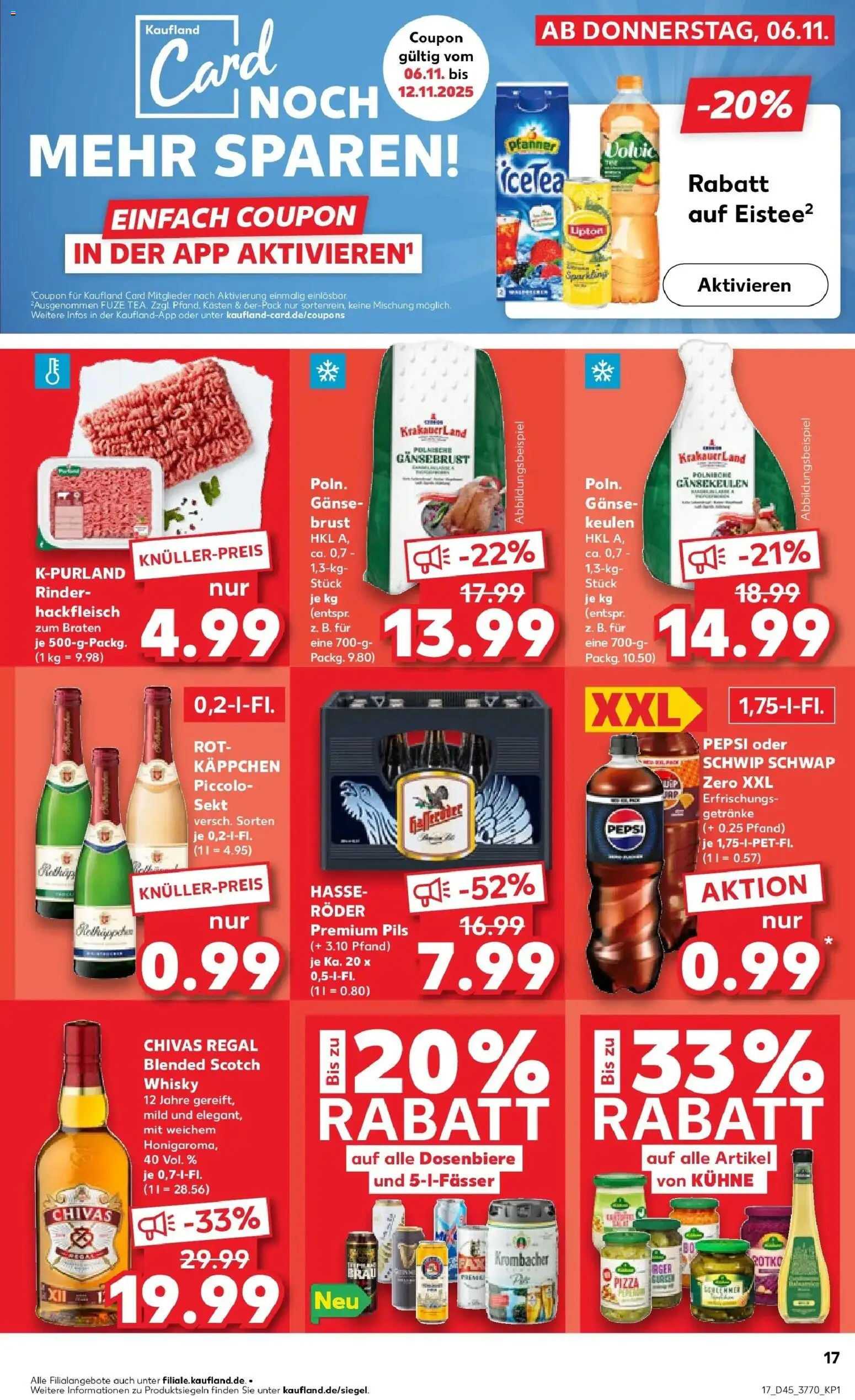 Kaufland prospekt Schmölln	 – gültig ab 10.11.2025 | Seite: 17 | Produkte: Regal, Pepsi, Pizza, Volvic