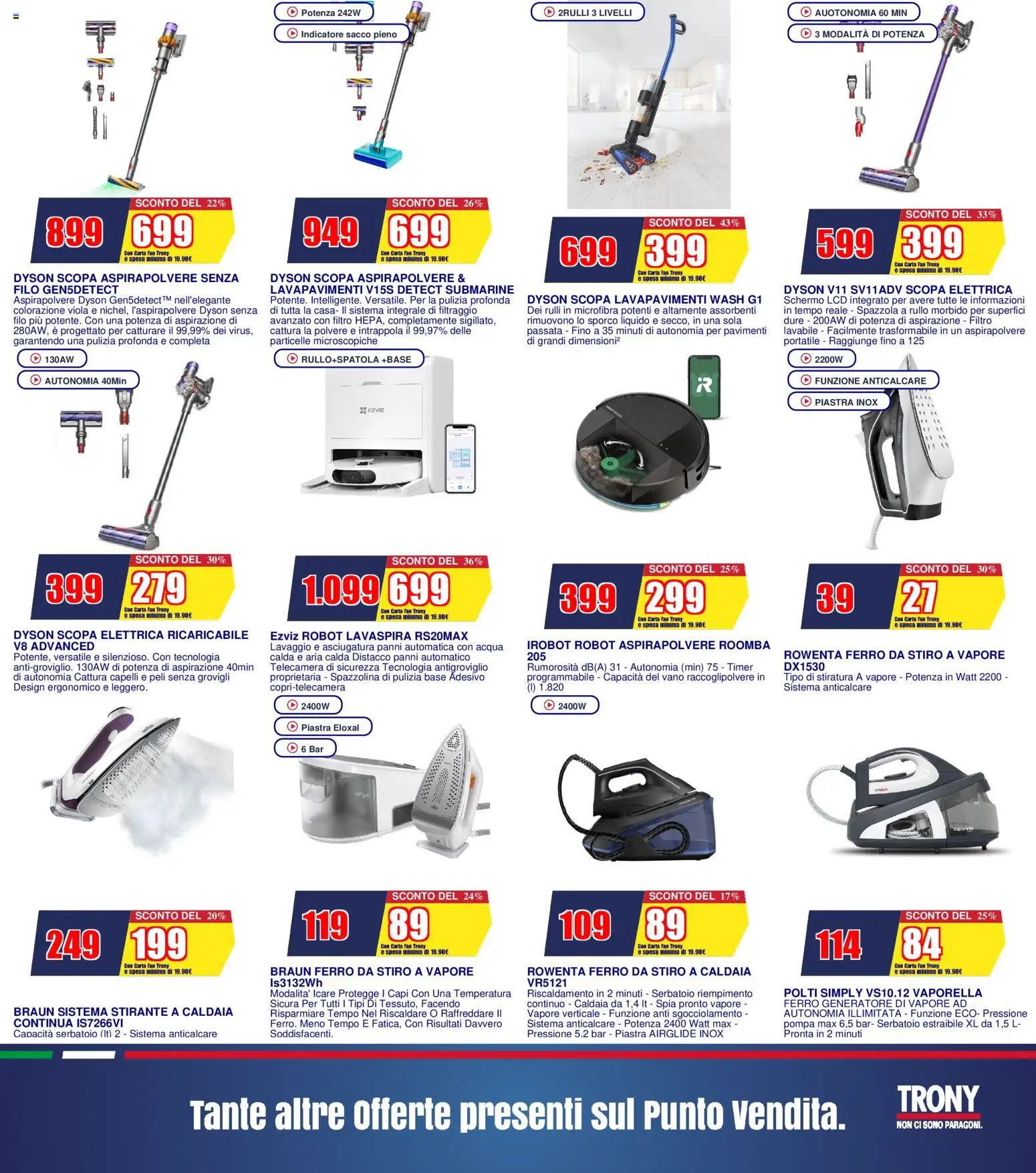 Volantino Trony del 27.12.2025 | Pagina: 12 | Prodotti: Caldaia, Generatore, Aspirapolvere, Fan