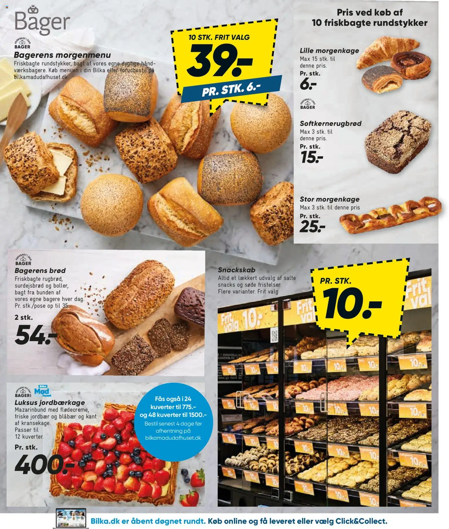 Bilka tilbudsavis – gyldig fra 10.04.2026 | Side: 33 | Produkter: Blåbær, Brød, Bageri, Jordbær