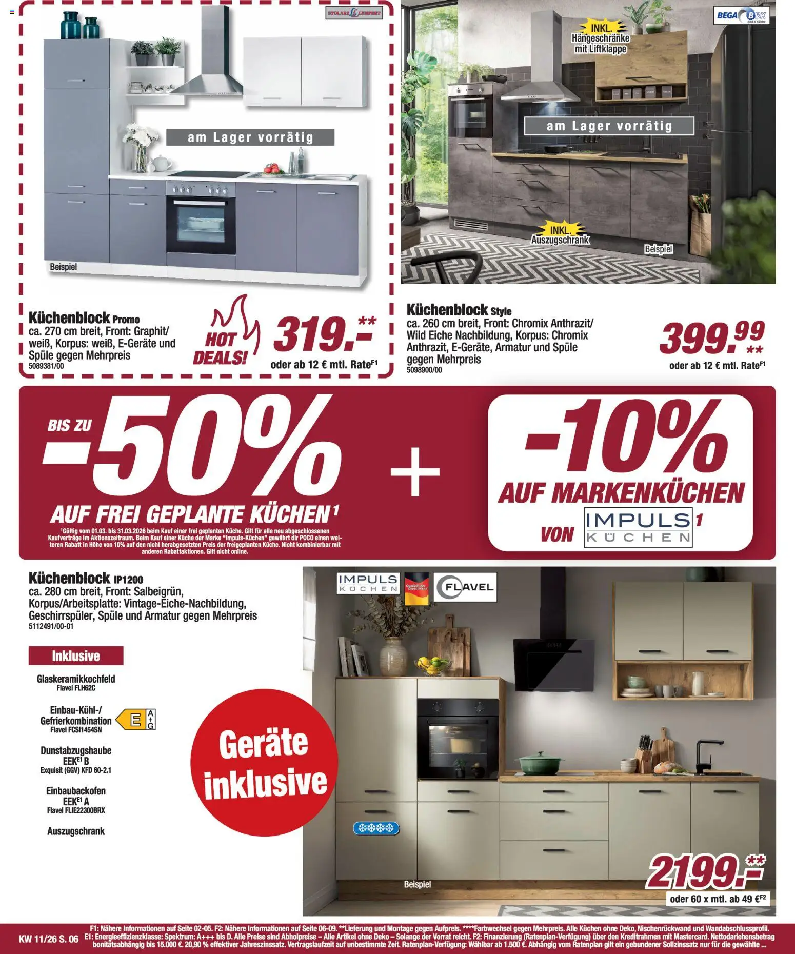 Poco Prospekt 	 – gültig ab 08.03.2026 | Seite: 6 | Produkte: Küchenblock, Küche, Armatur, Kuchen