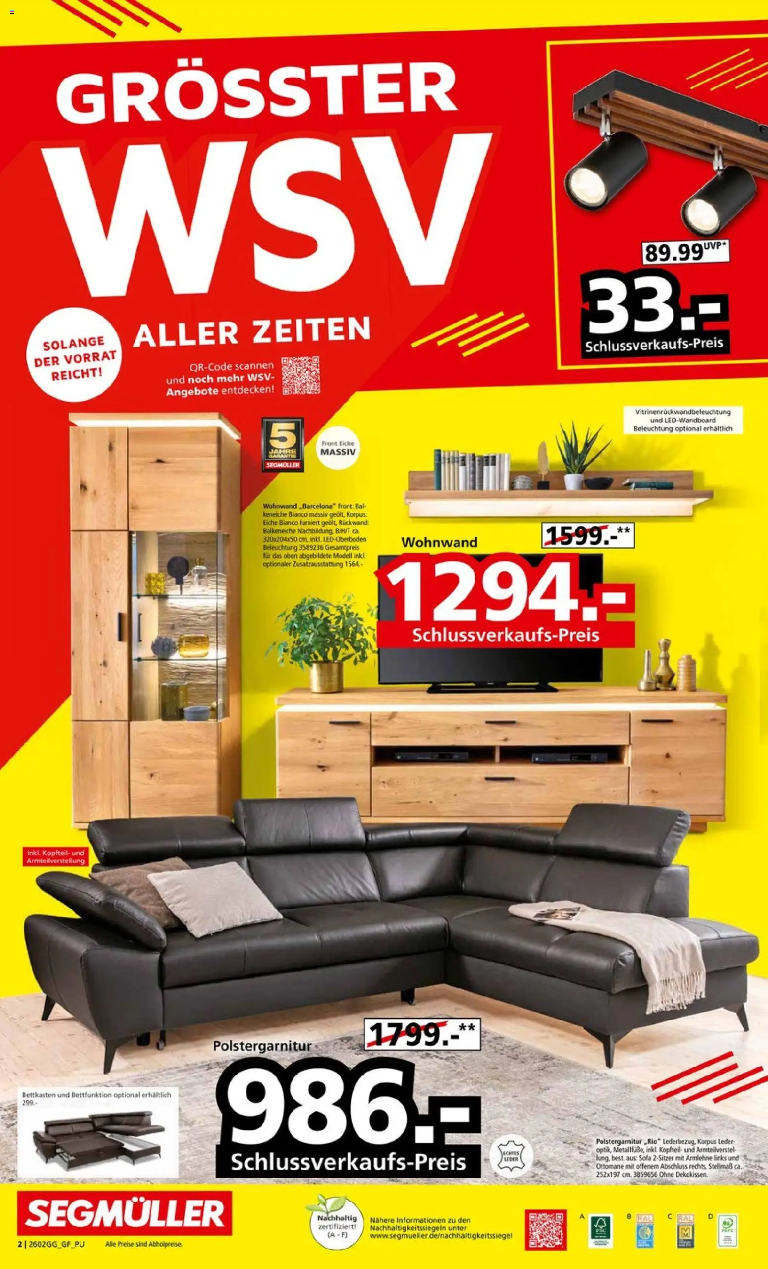 Segmüller Grösster WSV – gültig ab 06.02.2026 | Seite: 2