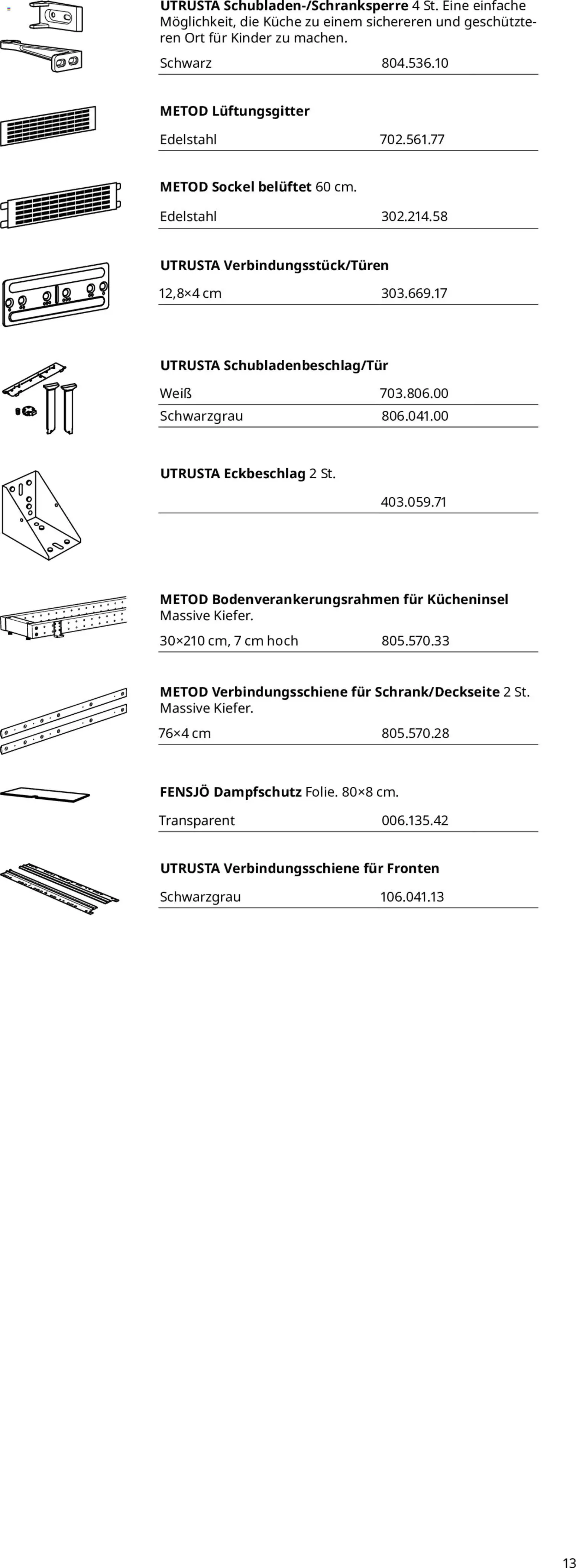 Ikea Küchensystem – gültig ab 02.01.2026 | Seite: 13 | Produkte: Küche