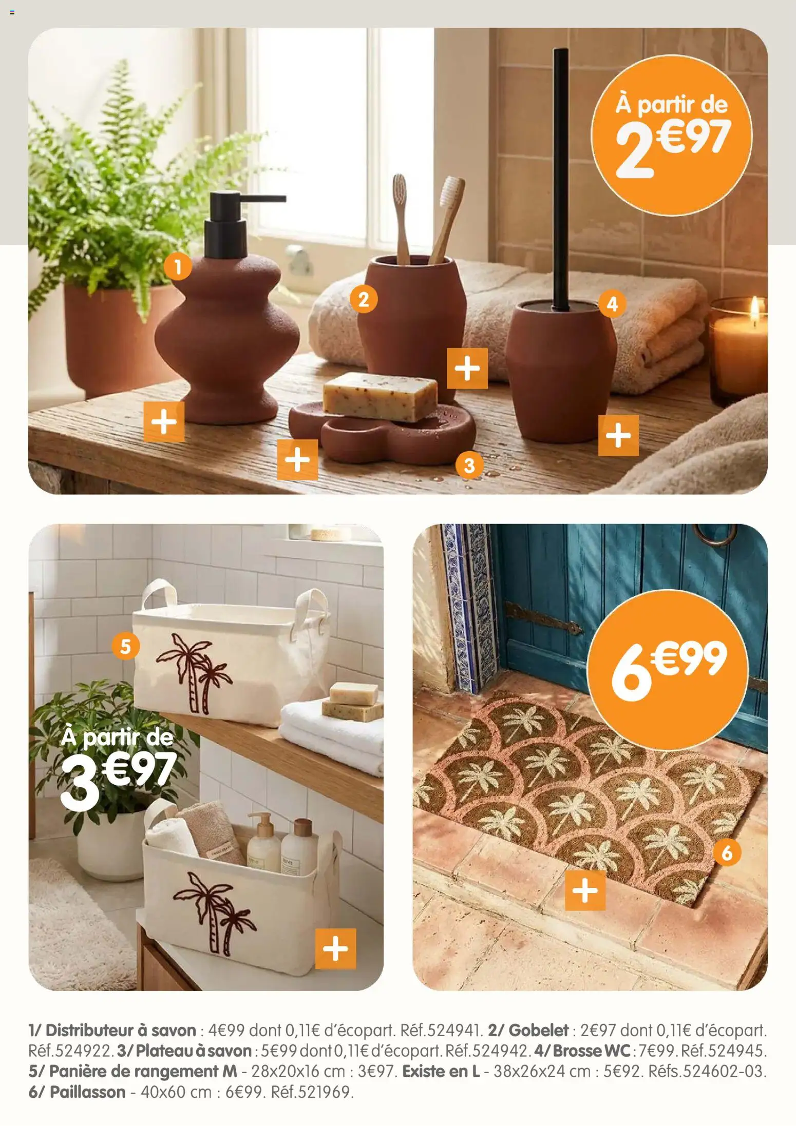 {H1} | Page: 14 | Produits: Brosse, Savon, Paillasson