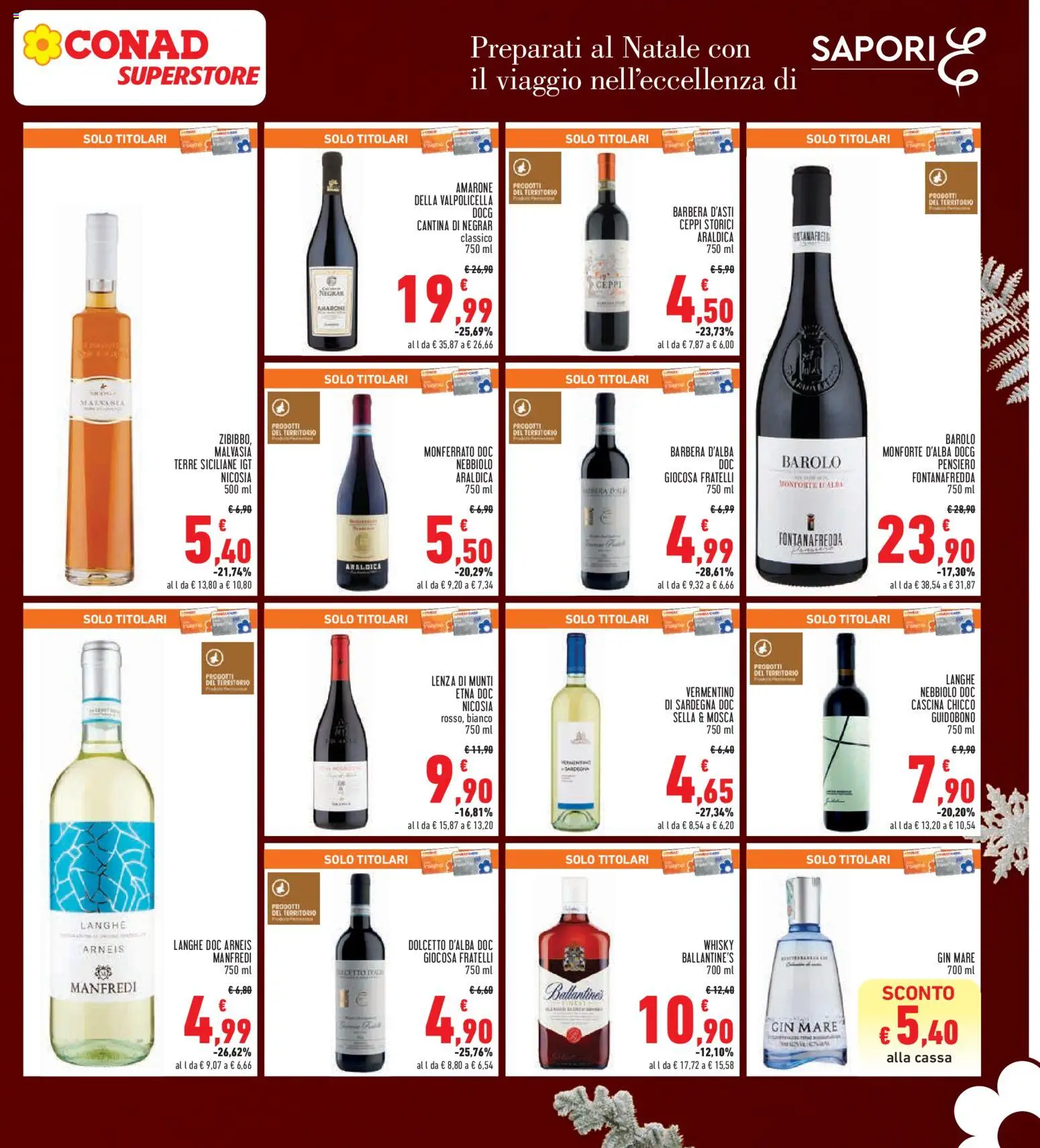 Volantino Conad del 04.12.2025 | Pagina: 15 | Prodotti: Gin, Whisky