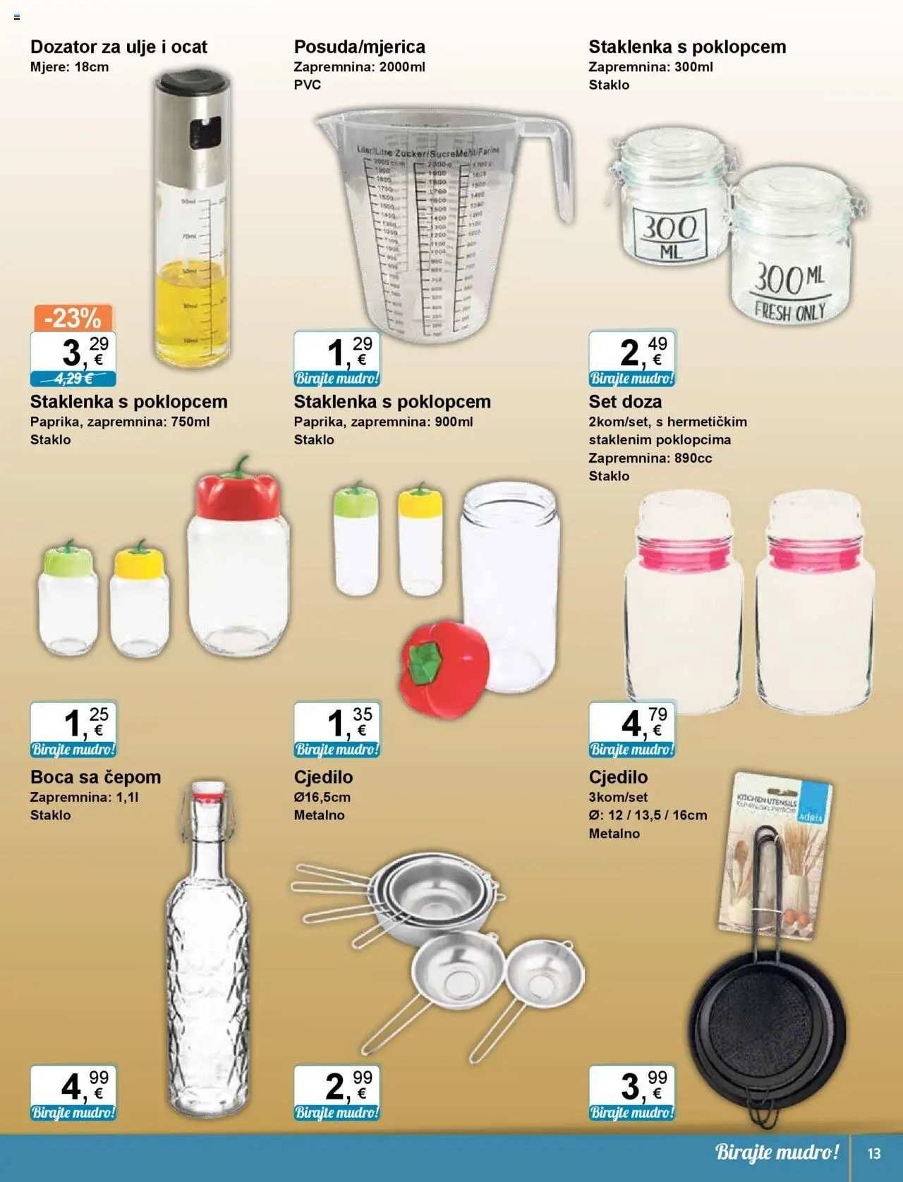 KTC katalog | vrijedi od 14.08.2025 | Stranica: 13 | Proizvodi: Ulje, Ocat, Cjedilo