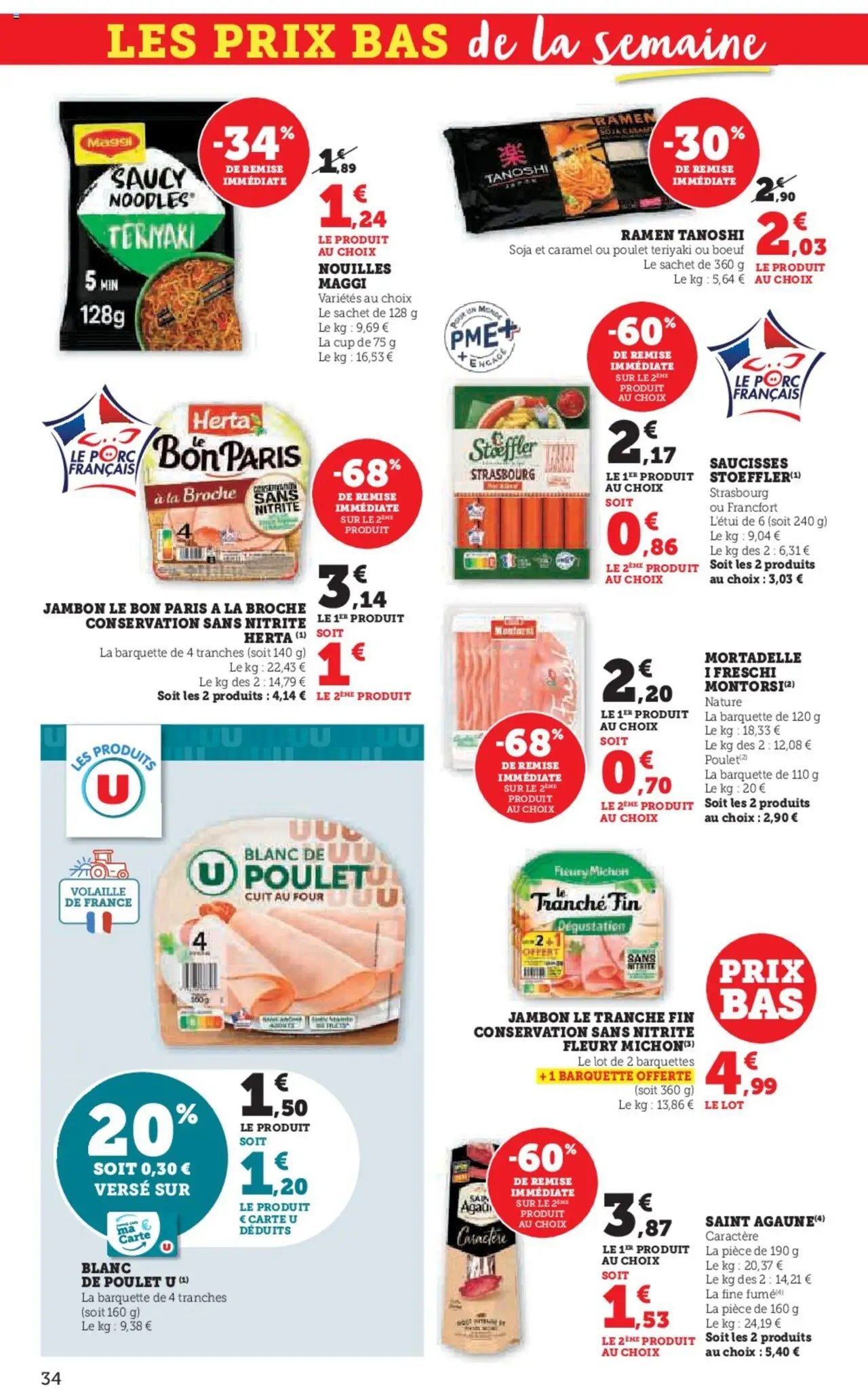  | Page: 34 | Produits: Four, Volaille, Porc, Nouilles