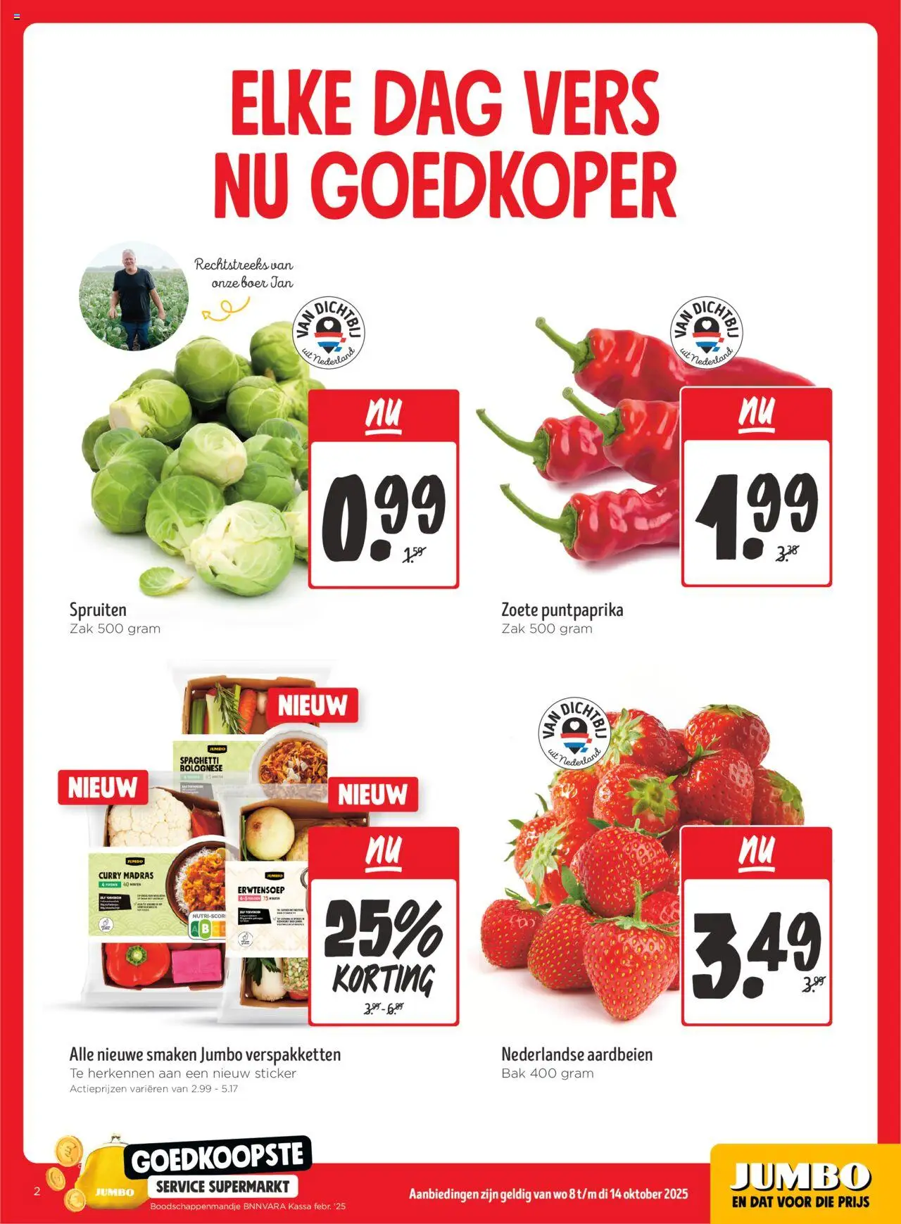 {H1} | Pagina: 2 | Producten: Aardbeien, Zak