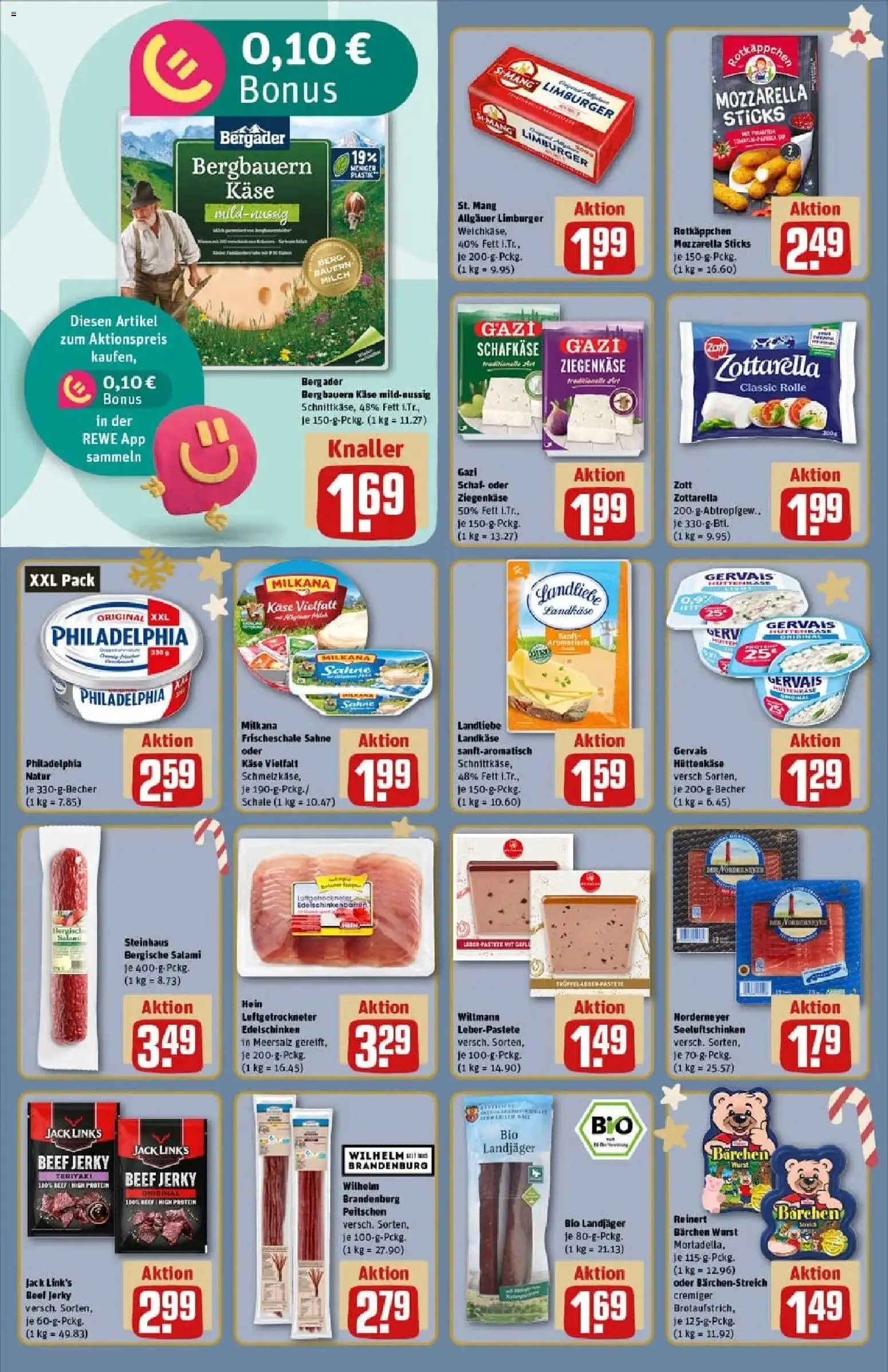 Rewe prospekt Ettlingen	 – gültig ab 23.11.2025 | Seite: 16 | Produkte: Milch, Ziegenkäse, Sahne, Hüttenkäse