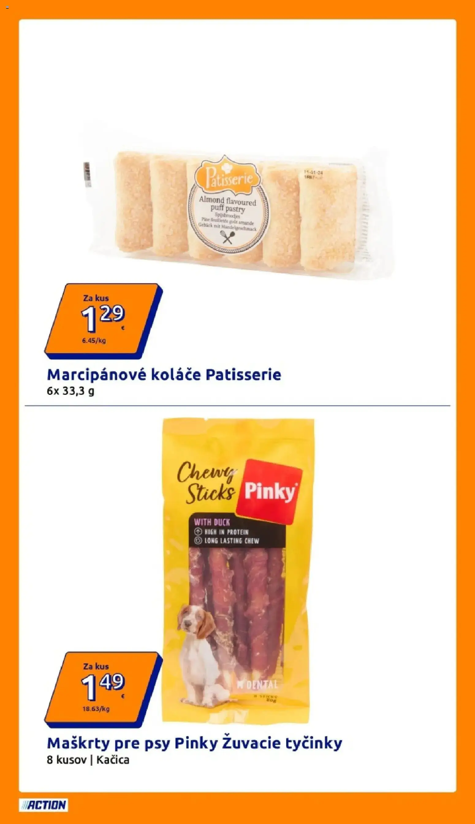 Nové Action akcie – leták je platný od 08.04.2026 | Strana: 15 | Produkty: Protein, Kačica