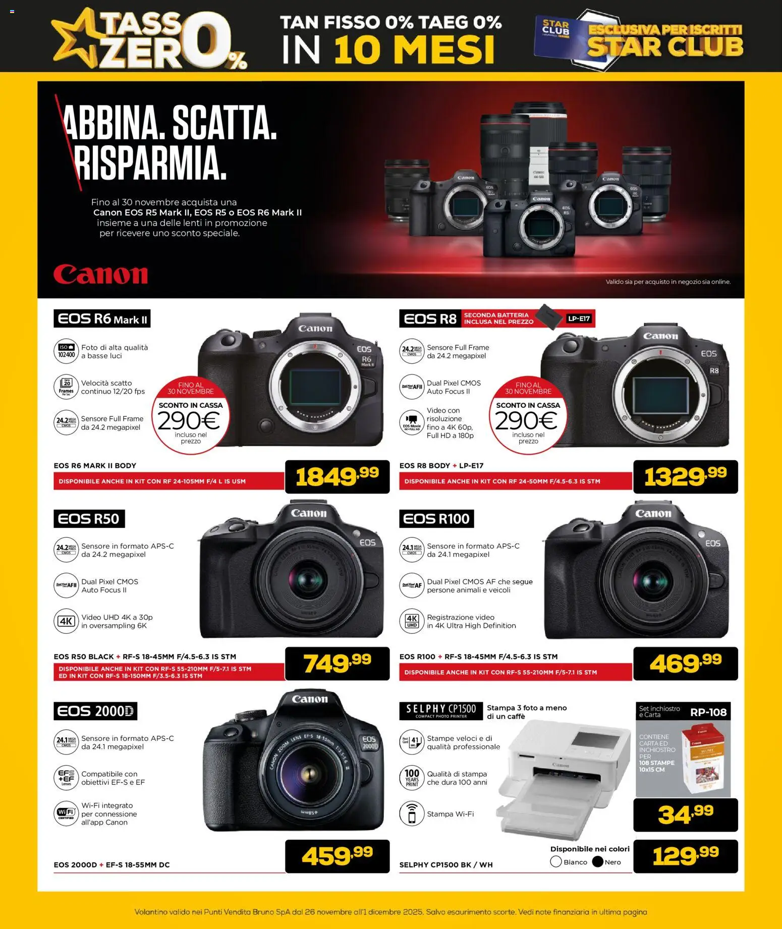 Volantino Euronics del 26.11.2025 | Pagina: 15 | Prodotti: Caffè, Video, Stampa, Batteria