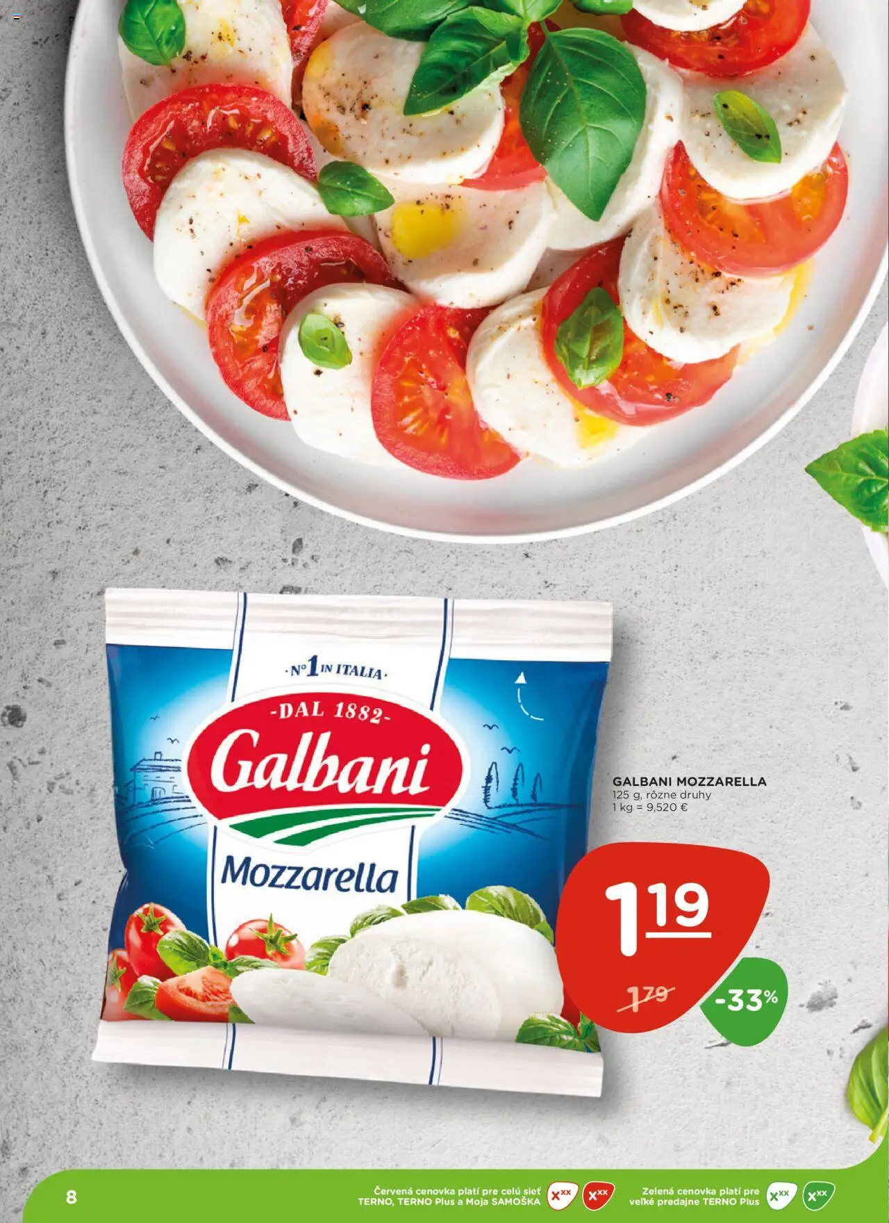 Terno leták │ platný od 19.06.2025 | Strana: 8 | Produkty: Mozzarella