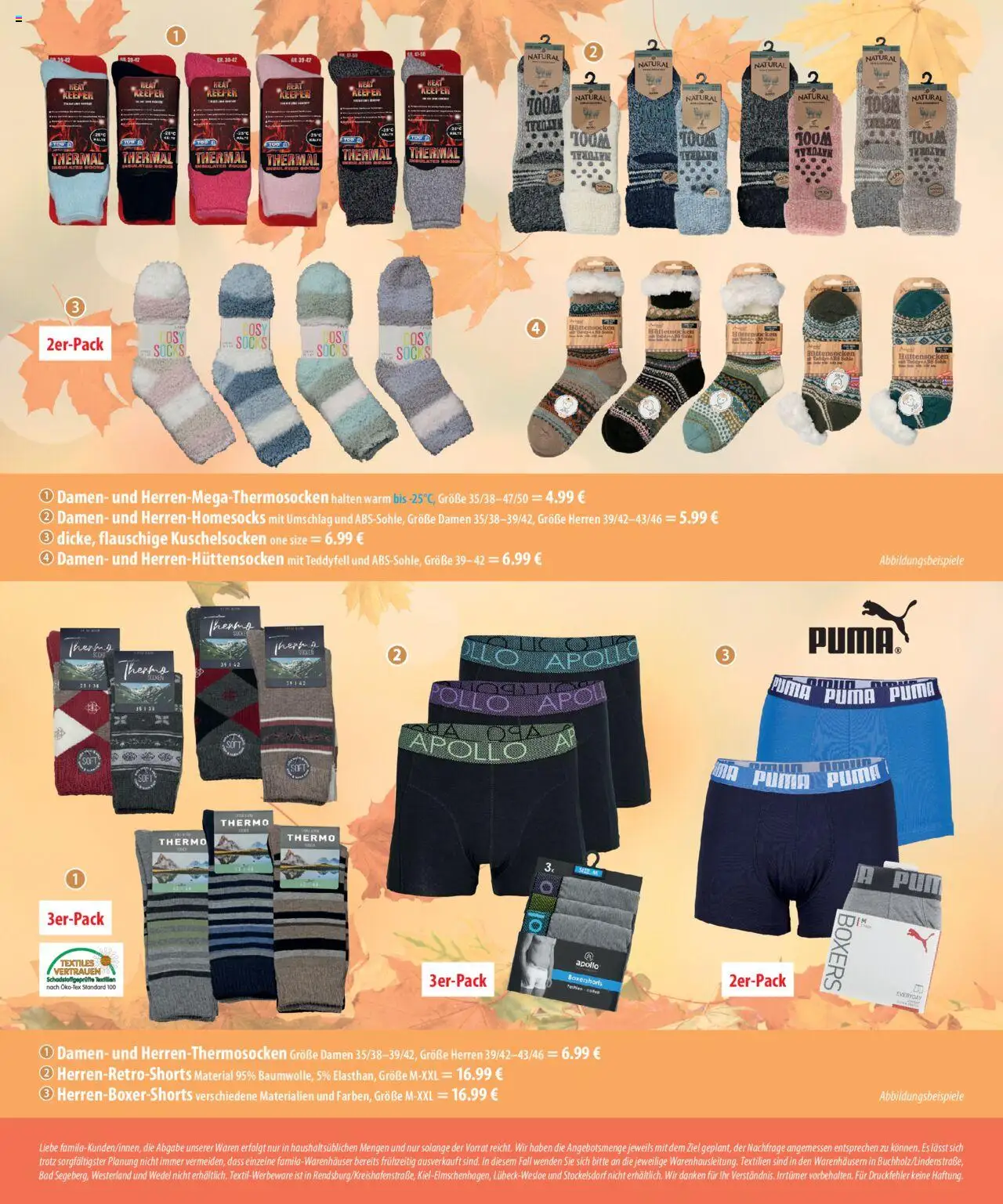 Famila Zauberhafte Herbstmode – gültig ab 06.10.2025 | Seite: 6 | Produkte: Bad, Socken