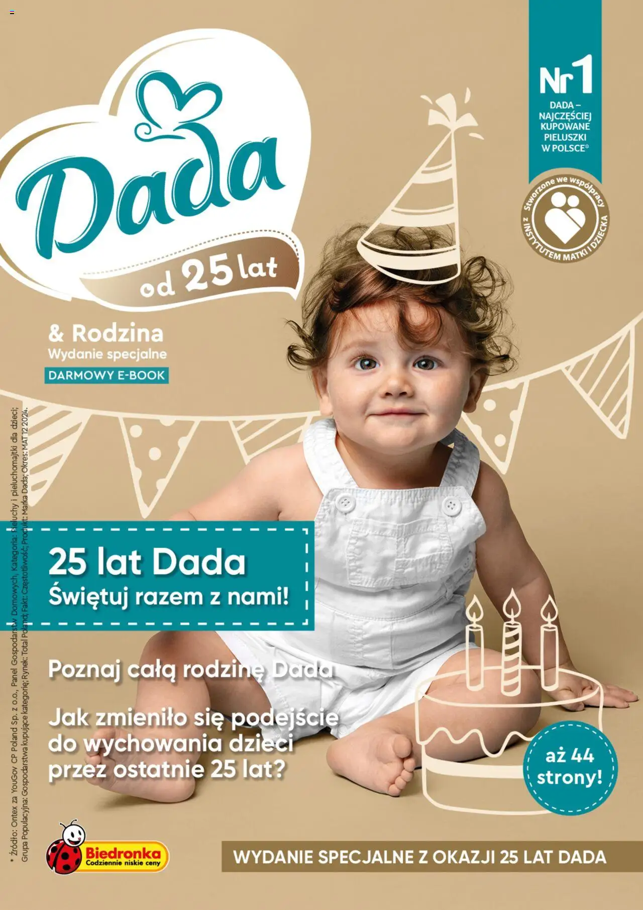 Biedronka gazetka - Dada & Rodzina - wydanie specjalne od 28.07.2025 | Strona: 1 | Produkty: Pieluchomajtki