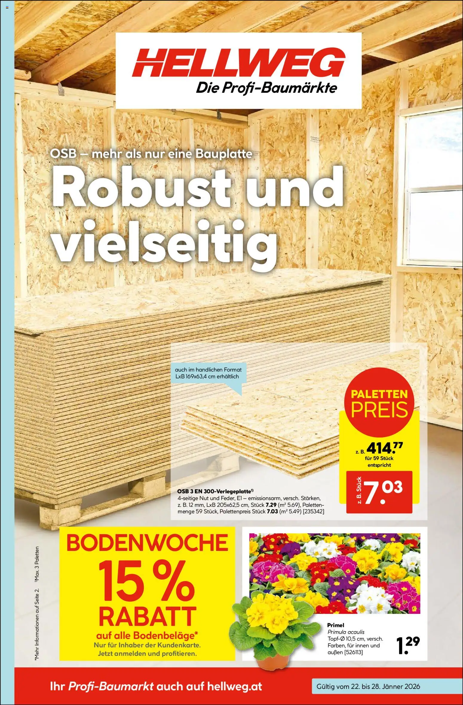 HELLWEG Flugblatt gültig ab 22.01.2026 | Seite: 1