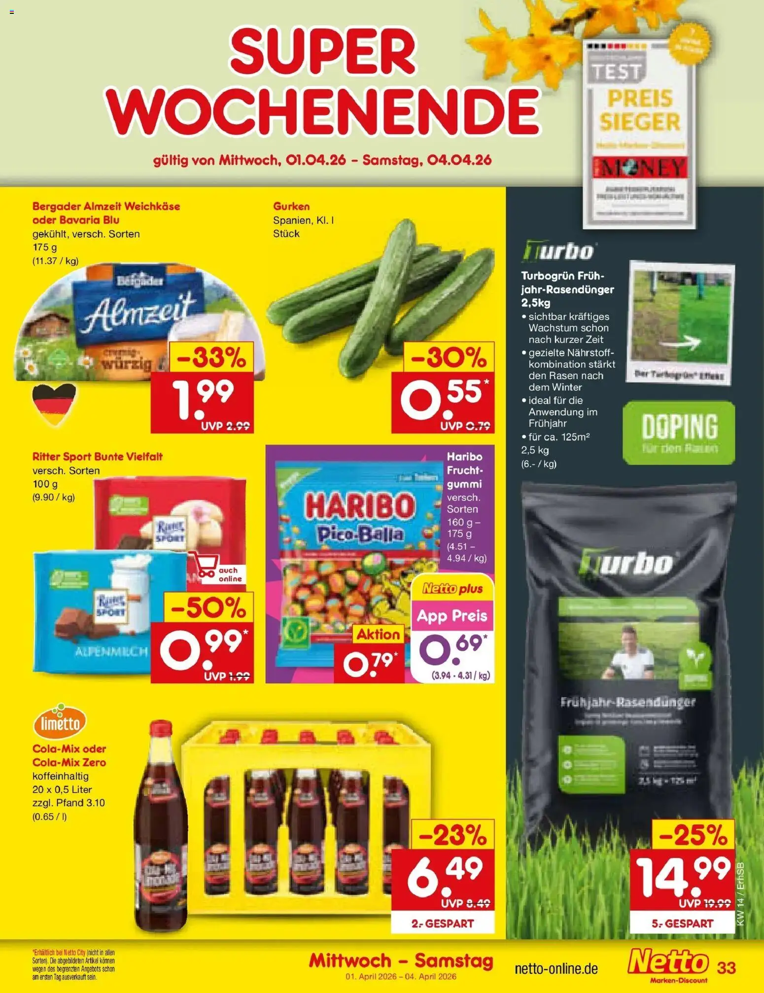 Netto Marken-Discount Prospekt München	 – gültig ab 29.03.2026 | Seite: 47 | Produkte: Haribo, Ritter sport, Gurken