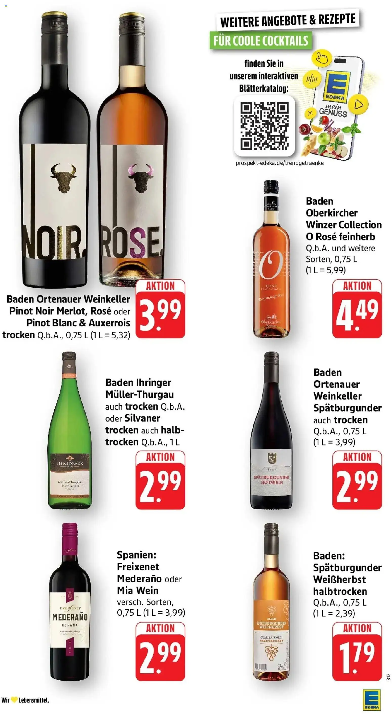 Edeka prospekt Ottersweier	 – gültig ab 19.04.2026 | Seite: 38 | Produkte: Freixenet, Rotwein, Freixenet mederano, Wein