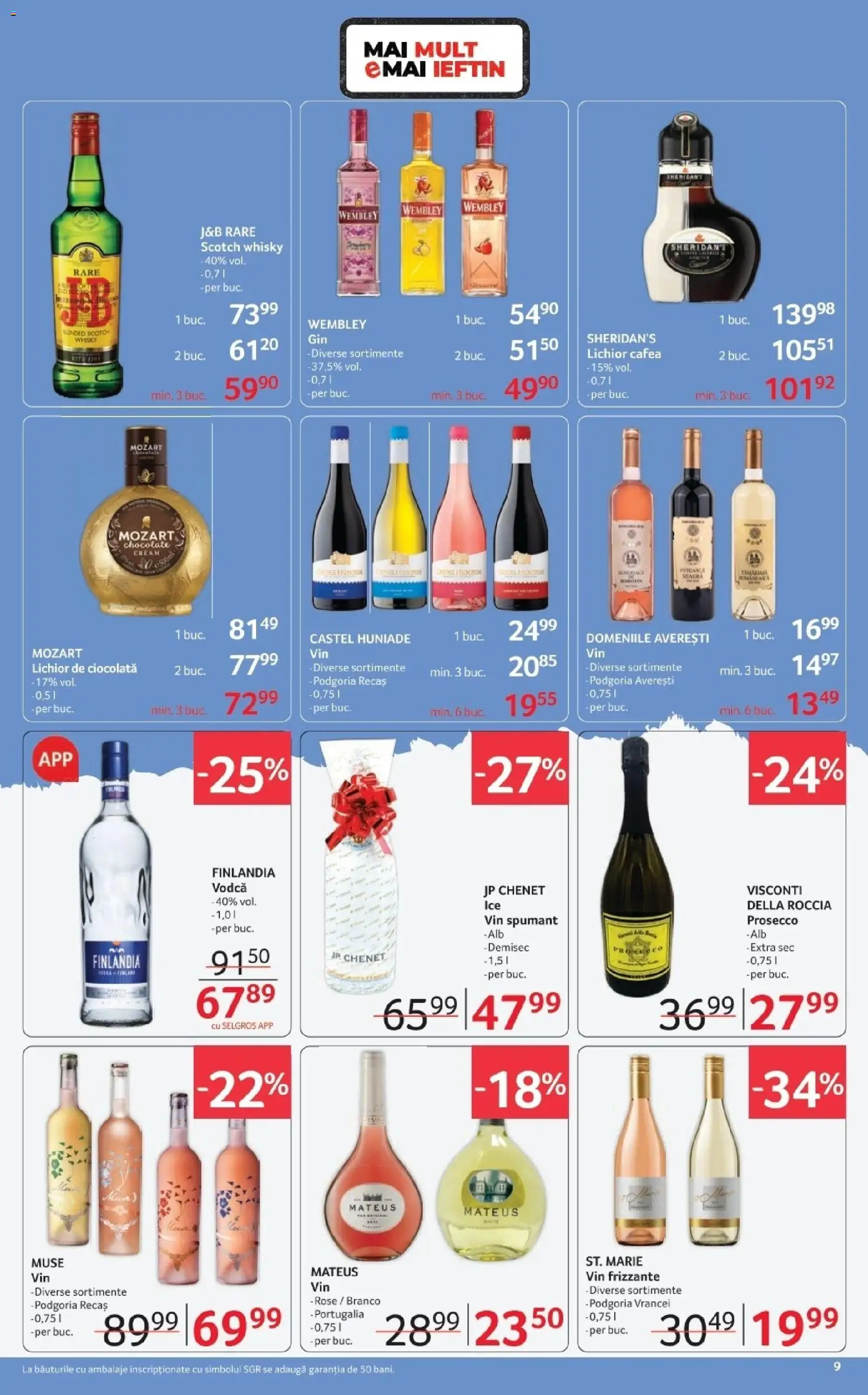 Noul catalog Selgros – valabil de la 06.02.2026 | Pagină: 9 | Produse: Prosecco, Ciocolată, Vin, Toplu Oyuncaklar