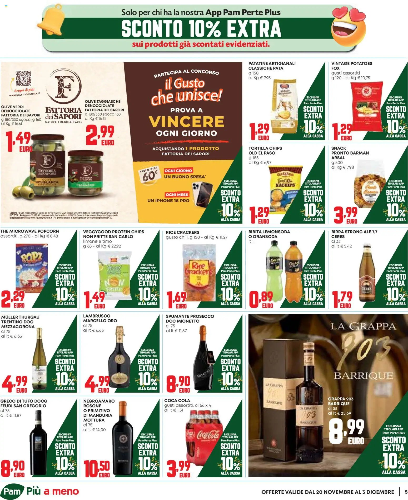Volantino Panorama del 20.11.2025 | Pagina: 5 | Prodotti: Patatine, Crackers, Spumante, Coca Cola