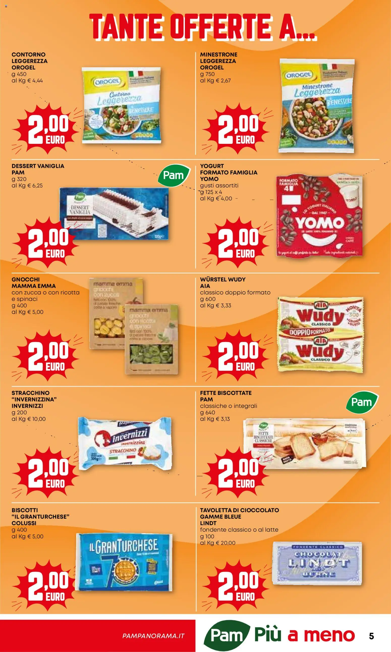 Volantino PAM del 15.01.2026 | Pagina: 5 | Prodotti: Minestrone, Yogurt, Stracchino, Ricotta
