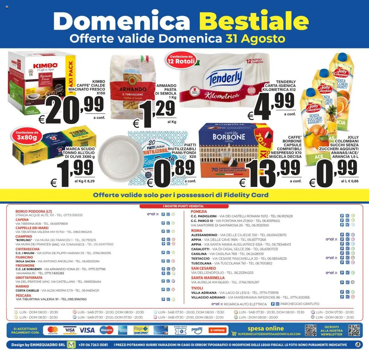 Volantino DEM del 27.08.2025 | Pagina: 24 | Prodotti: Caffè, Pasta, Tonno, Arancia