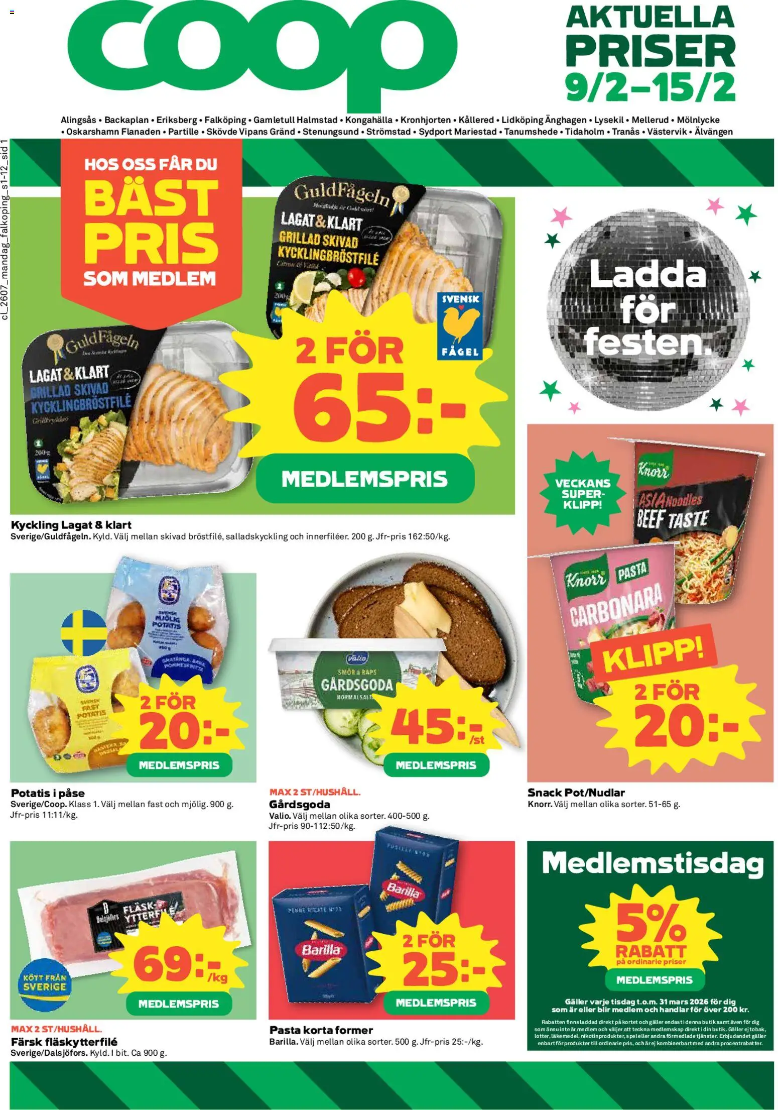 Coop reklamblad aktuell från 09.02.2026 | Sida: 1