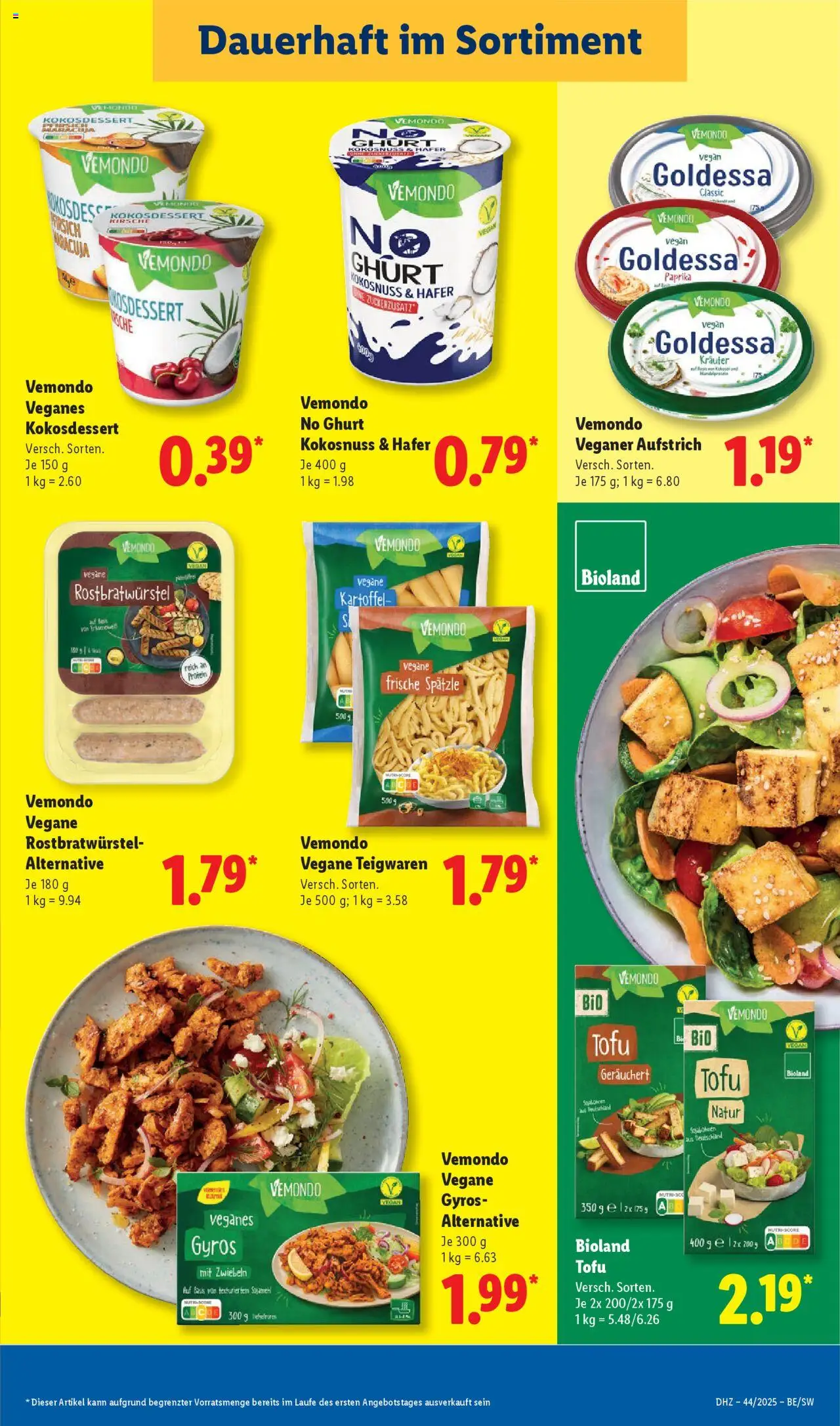 Lidl Prospekt Zossen – gültig ab 27.10.2025 | Seite: 9 | Produkte: Gyros, Zwiebeln, Paprika