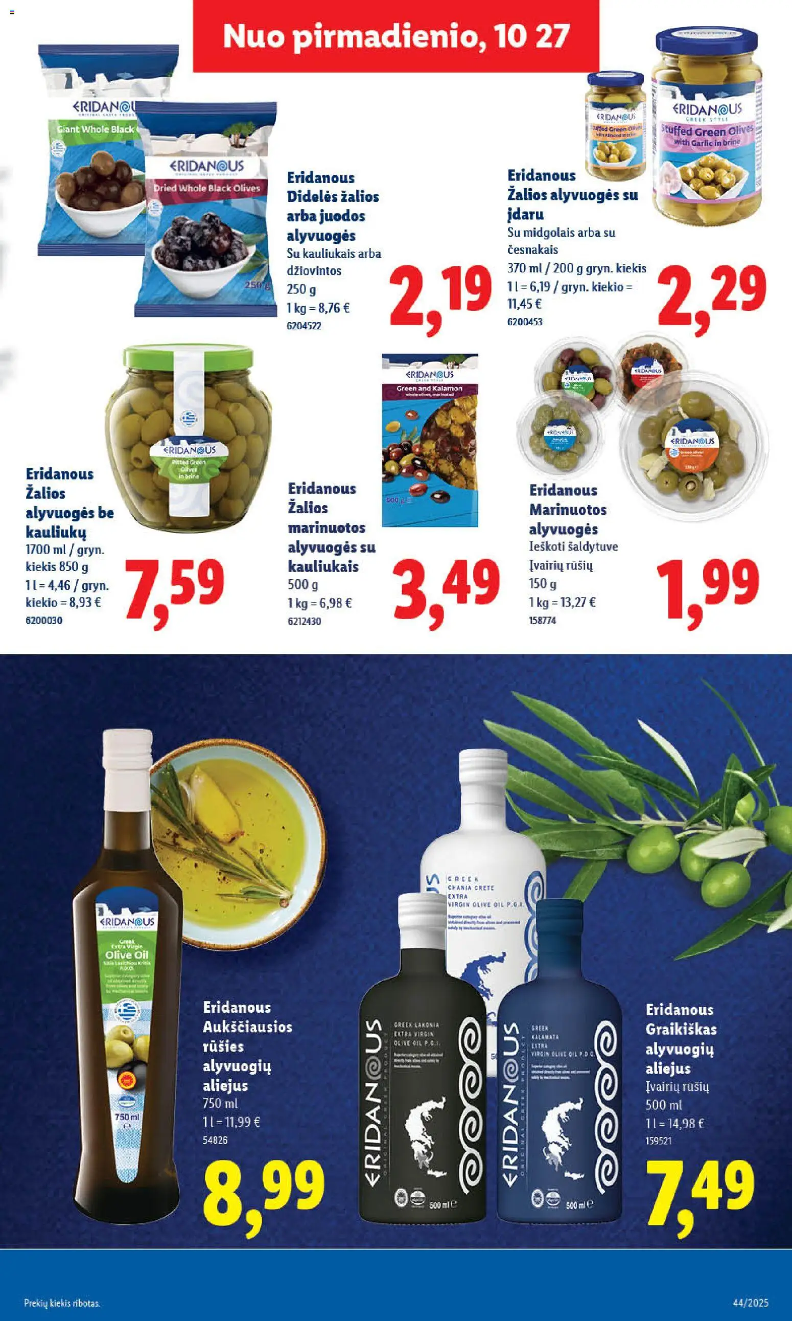 LIDL akcijos nuo 27.10.2025 | Puslapis: 13 | Prekių: Aliejus