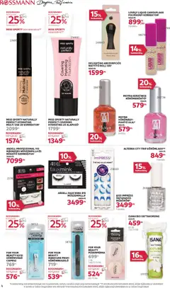 Rossmann akciós ujság - amely érvényes a következő dátumtól: 30.06.2025 | Oldal: 4 | Termékek: Vattakorong, Korrektor, Szemhéjtus, Körömlakk