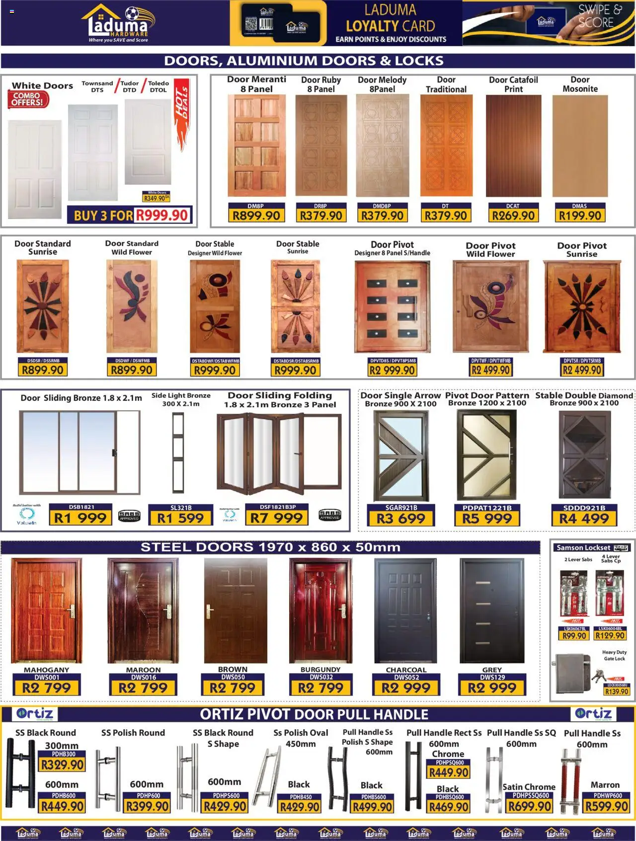 New Laduma Hardware catalogue – valid from 20.10.2025 | Page: 4 | Products: Stable door, Lock, Gate, Light
