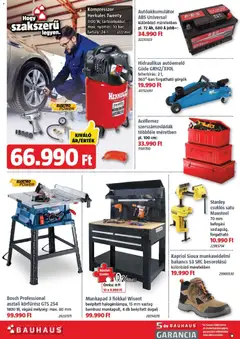 Bauhaus Akciós újság - amely érvényes a következő dátumtól: 06.11.2025 | Oldal: 33 | Termékek: Bakancs, Munkapad, Körfűrész, Asztali körfűrész