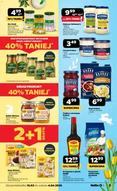 Pogląd oferty "Netto gazetka - Wielkanoc" - ważna od 16.03.2026 | Strona: 5 | Produkty: Barszcz, Zurek, Zupa, Sos