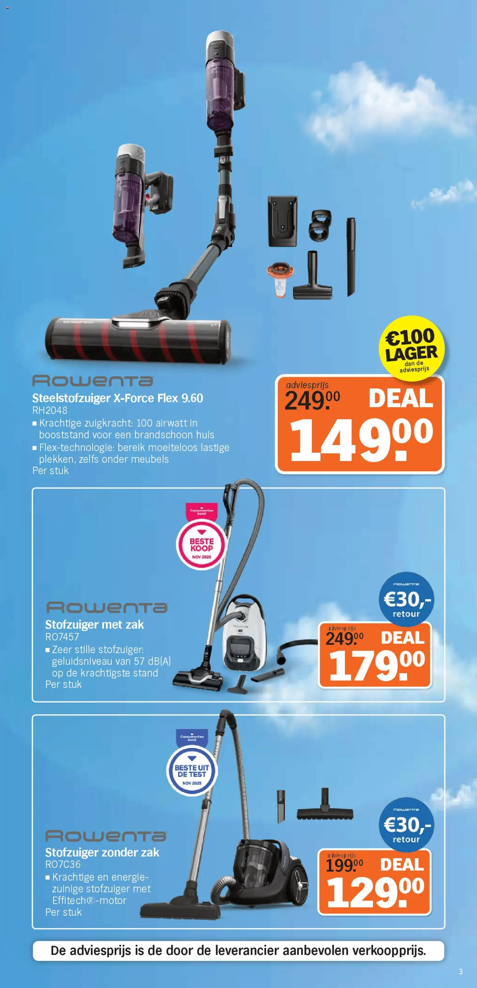 {H1} | Pagina: 3 | Producten: Borjúcomb, Zak, Stofzuiger