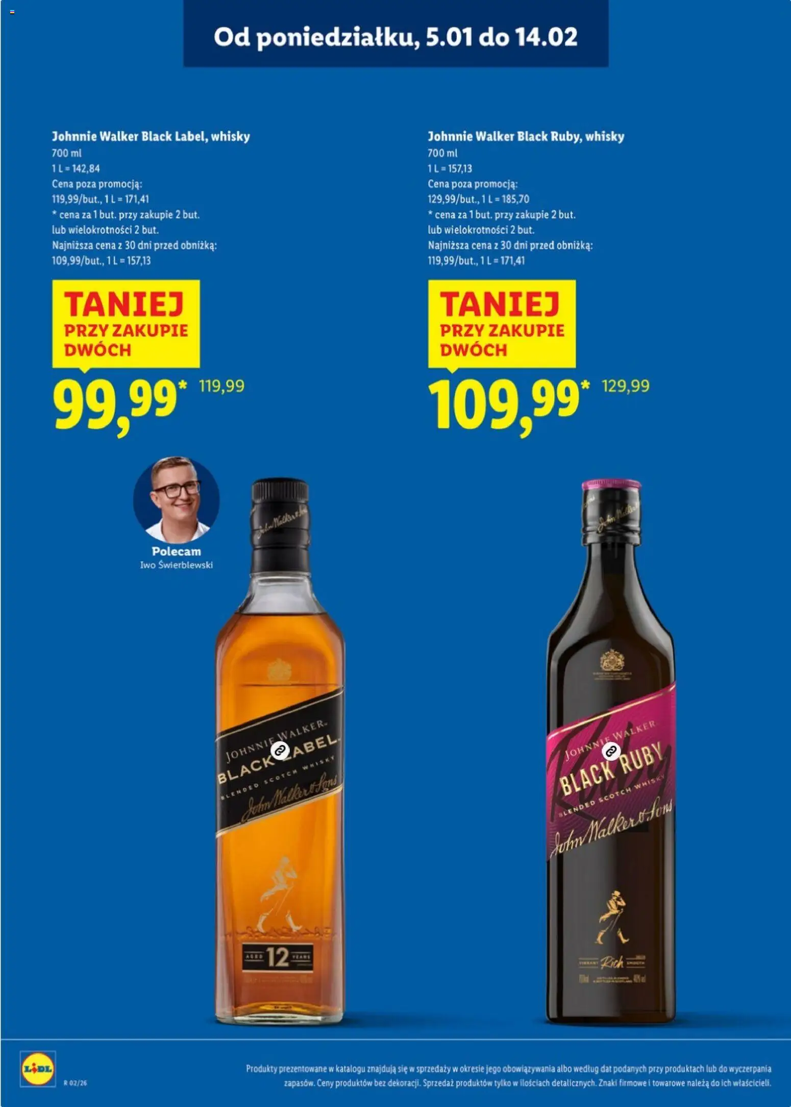 Lidl Katalog alkoholi mocnych od 05.01.2026 | Strona: 8 | Produkty: Whisky