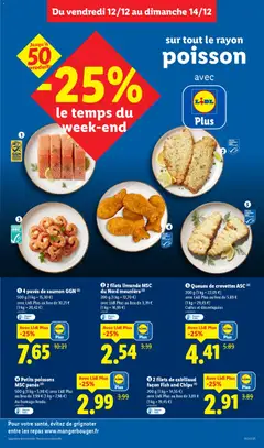 LIDL - Prévisualisation de 4 pavés de saumon GGN, 500 g saumon valide à partir de 11.12.2025 | Page: 11