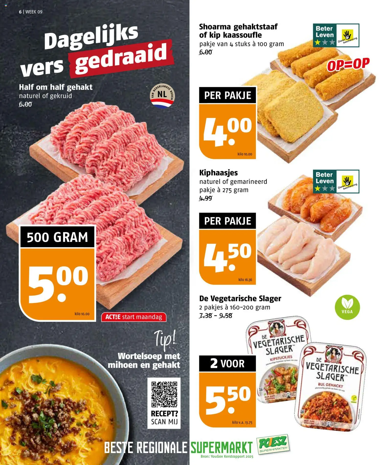 {H1} | Pagina: 6 | Producten: Gehakt, Kip