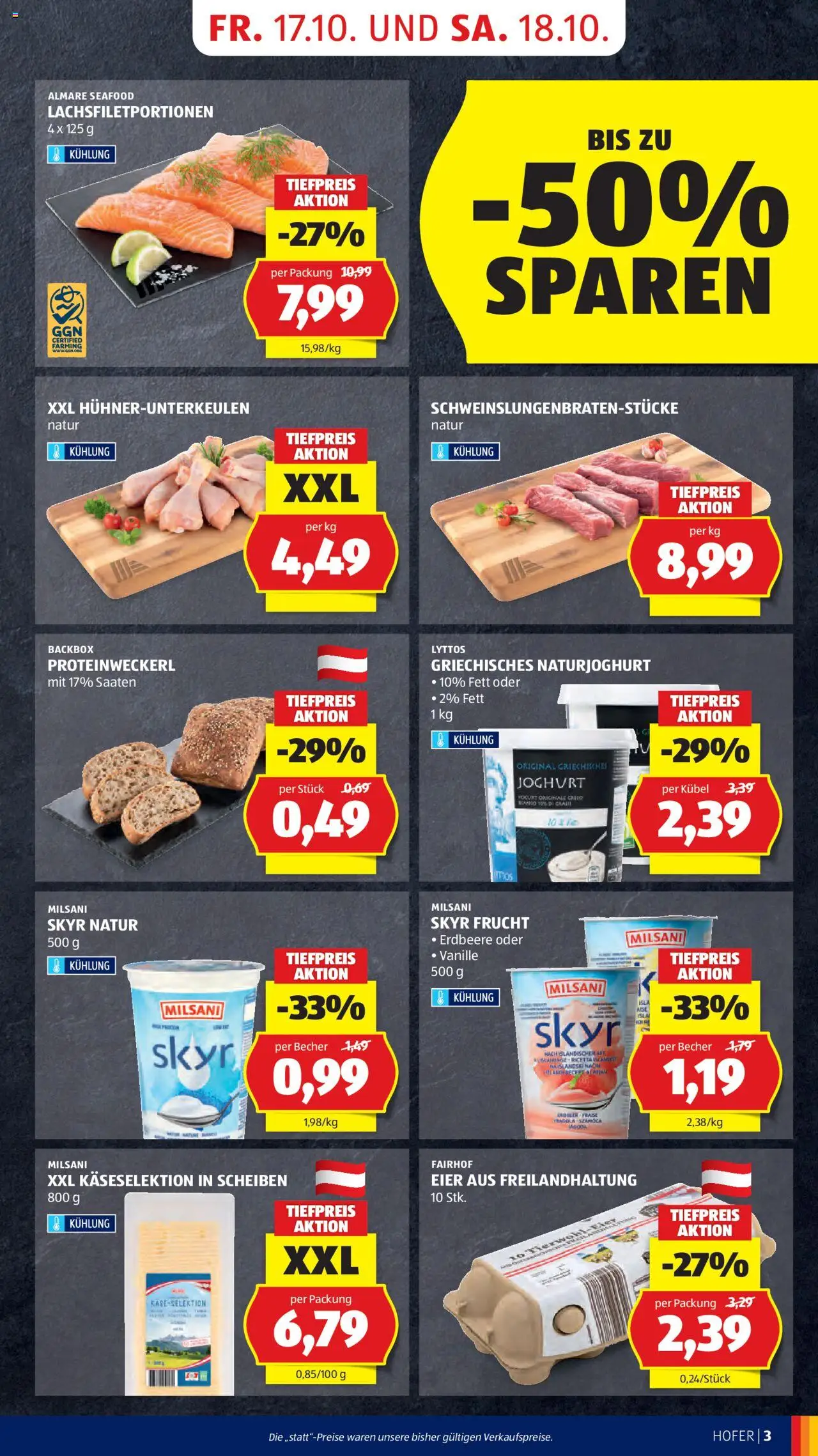 Hofer AT akciós ujság - amely érvényes a következő dátumtól: 17.10.2025 | Oldal: 5 | Termékek: Joghurt