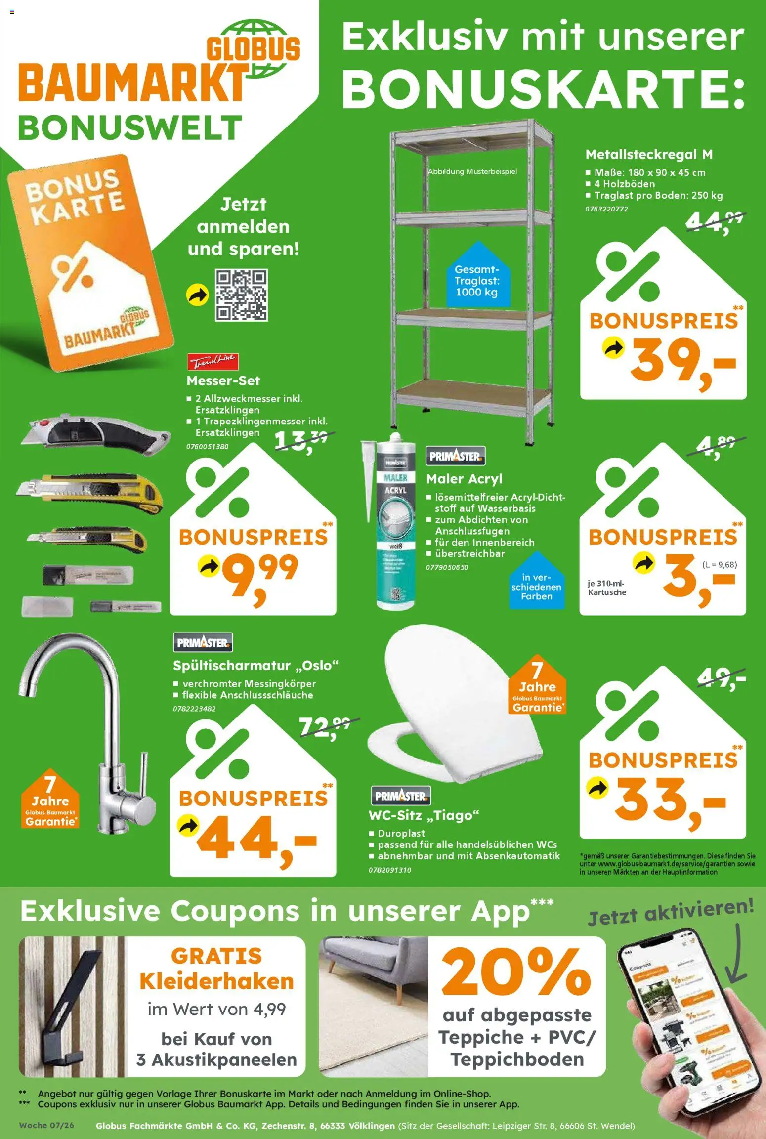 Globus Baumarkt Prospekt 	 – gültig ab 09.02.2026 | Seite: 13