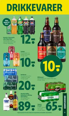 Harboe øl, Flere varianter. 6 x 33 cl. Literpris 10,10 + pant. Frit valg. 1 pakke. gyldig fra 18.12.2025 | Side: 17